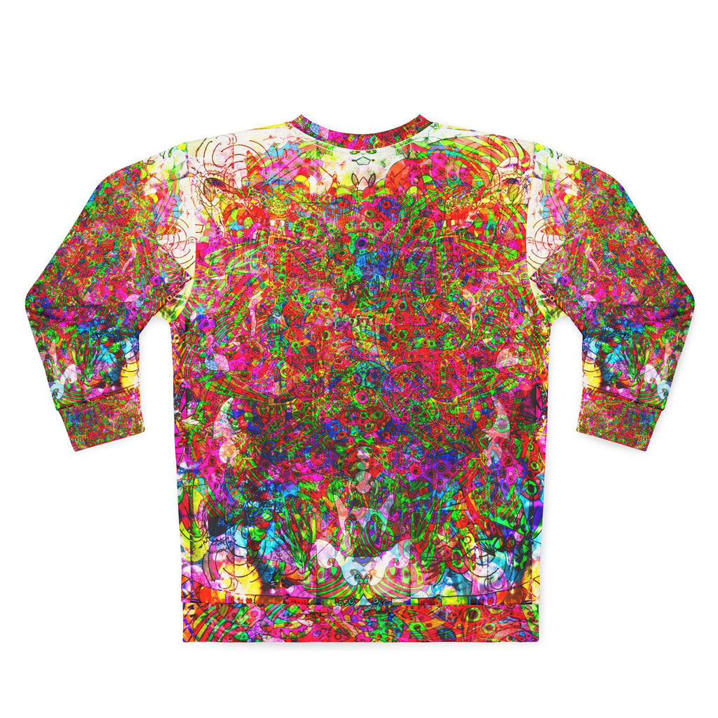 Neon Swirl Party Extravaganza Unisex Sweatshirt (AOP)