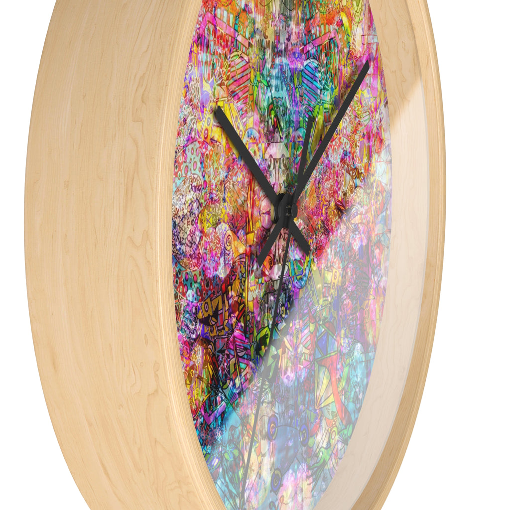 Dance Like There's No Tomorrow - Vibrant  Wall Clock — Colorful Abstract Art Timepiece