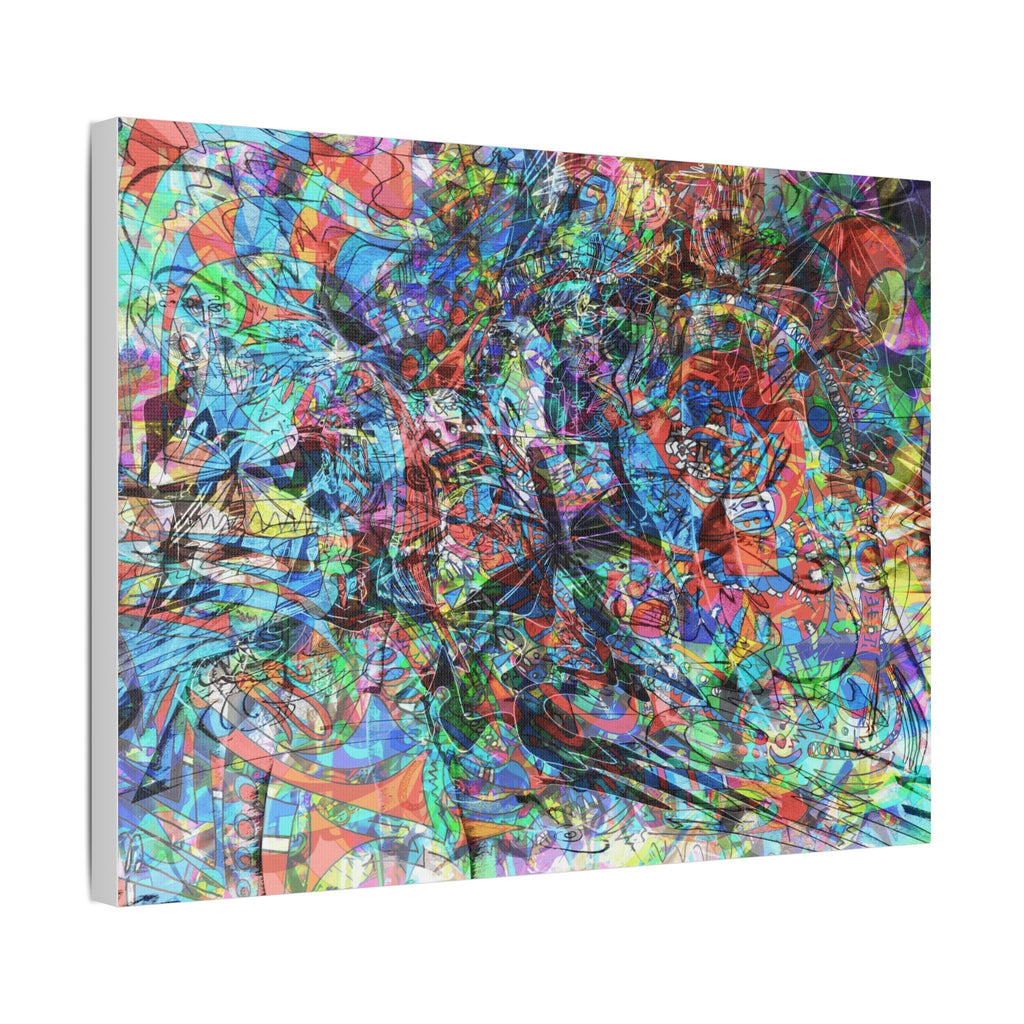 Now You're Stuck 7 Satin Canvas, Stretched