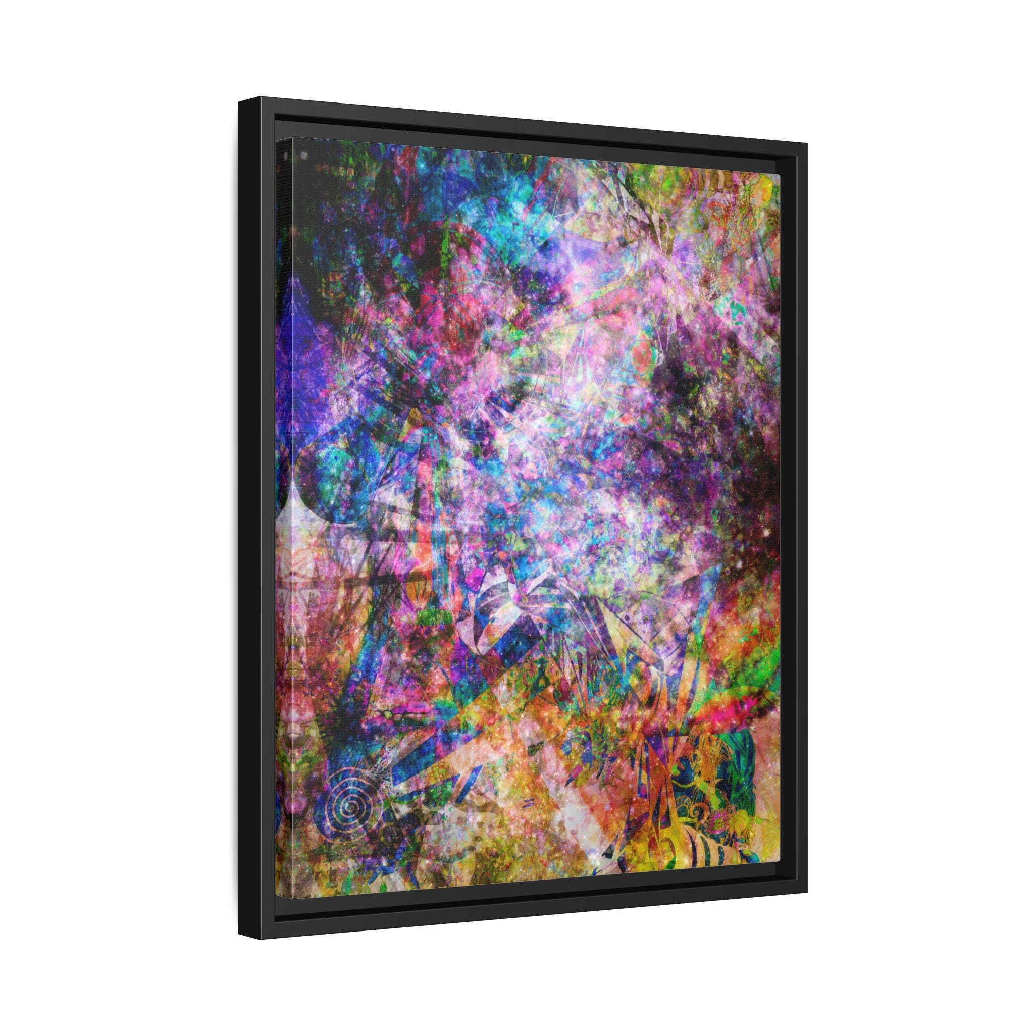 Space Shower 2 Canvas Art – Vibrant Textured Wall Décor