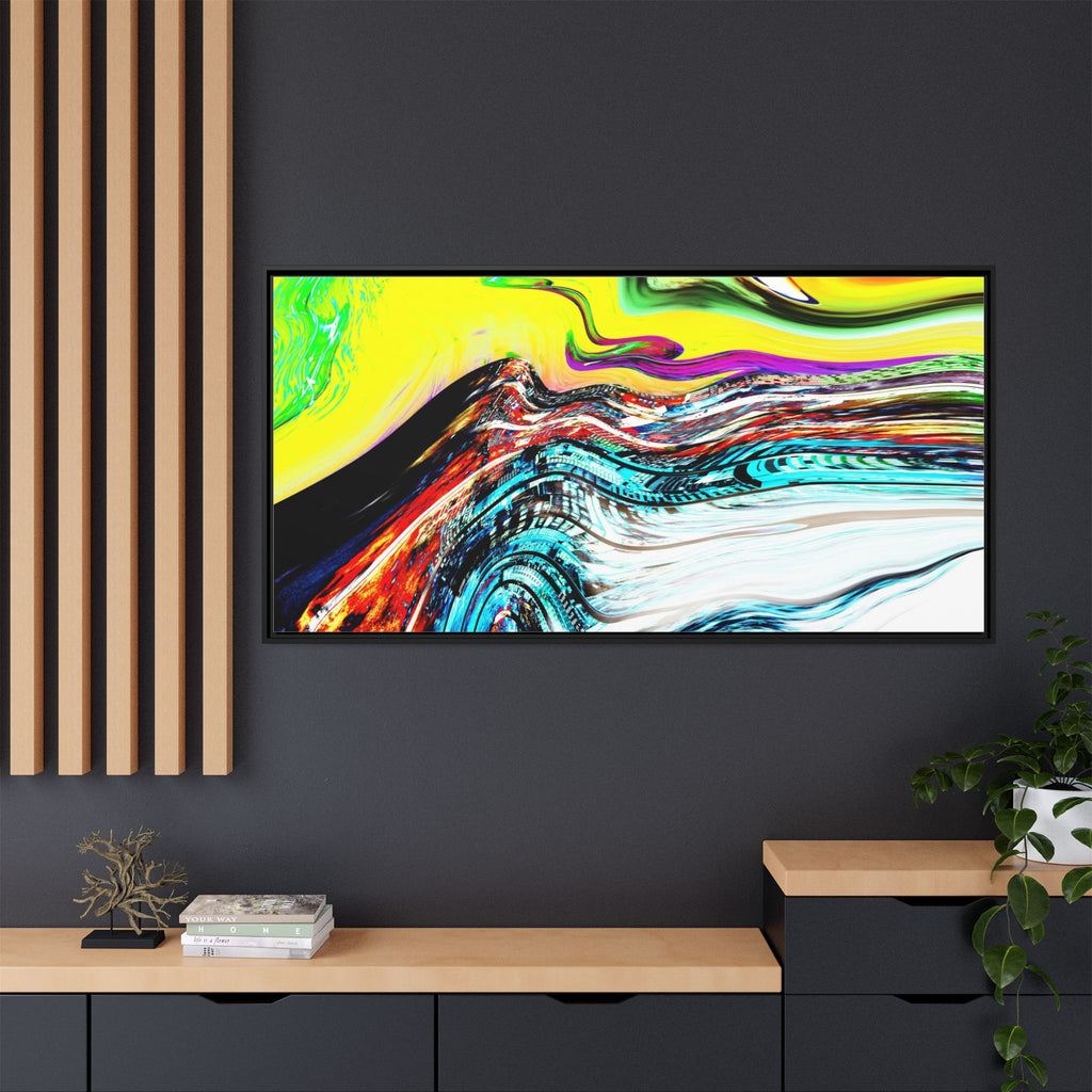 Slip And Slide Matte Canvas Framed Wall Art