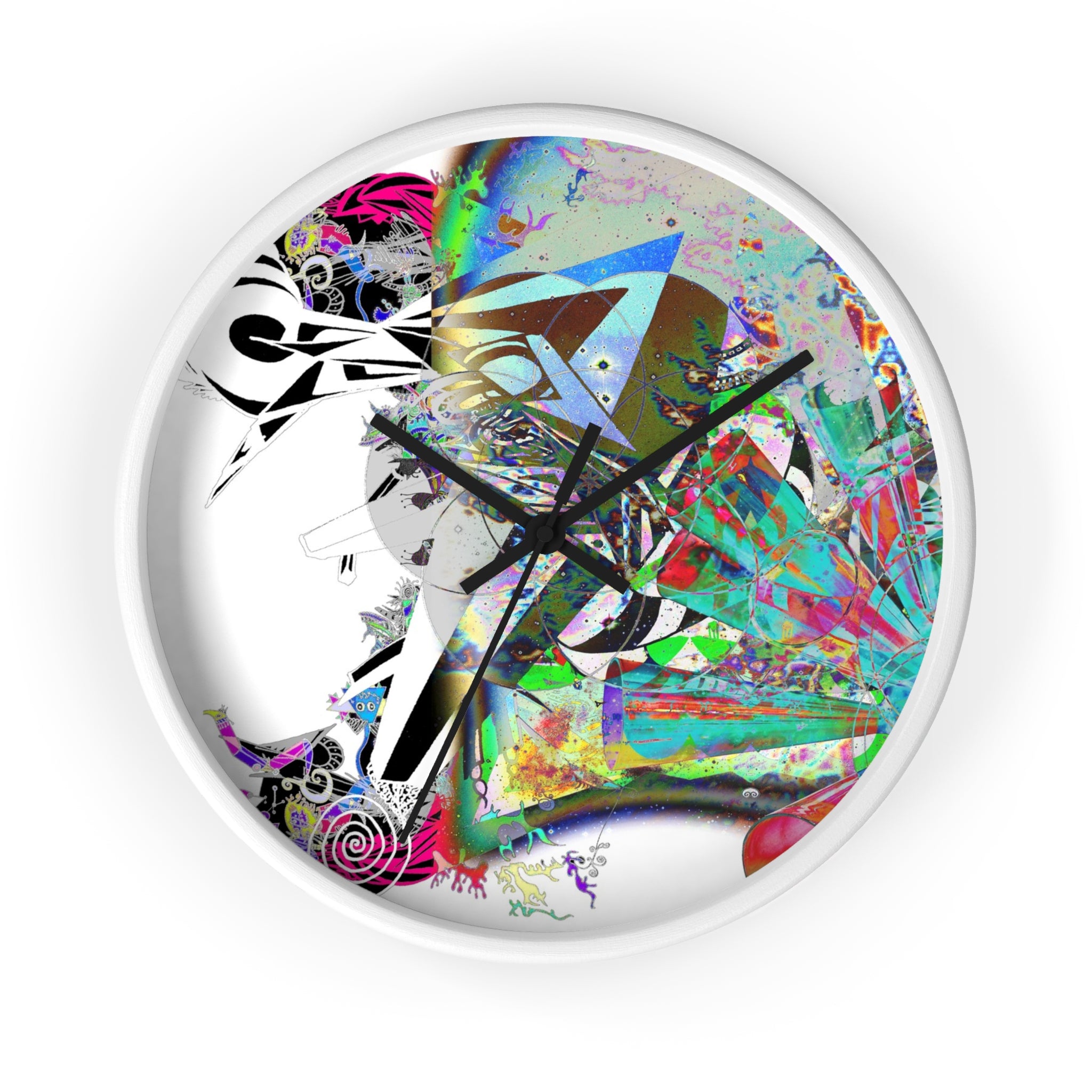 Spin Art Wall Clock