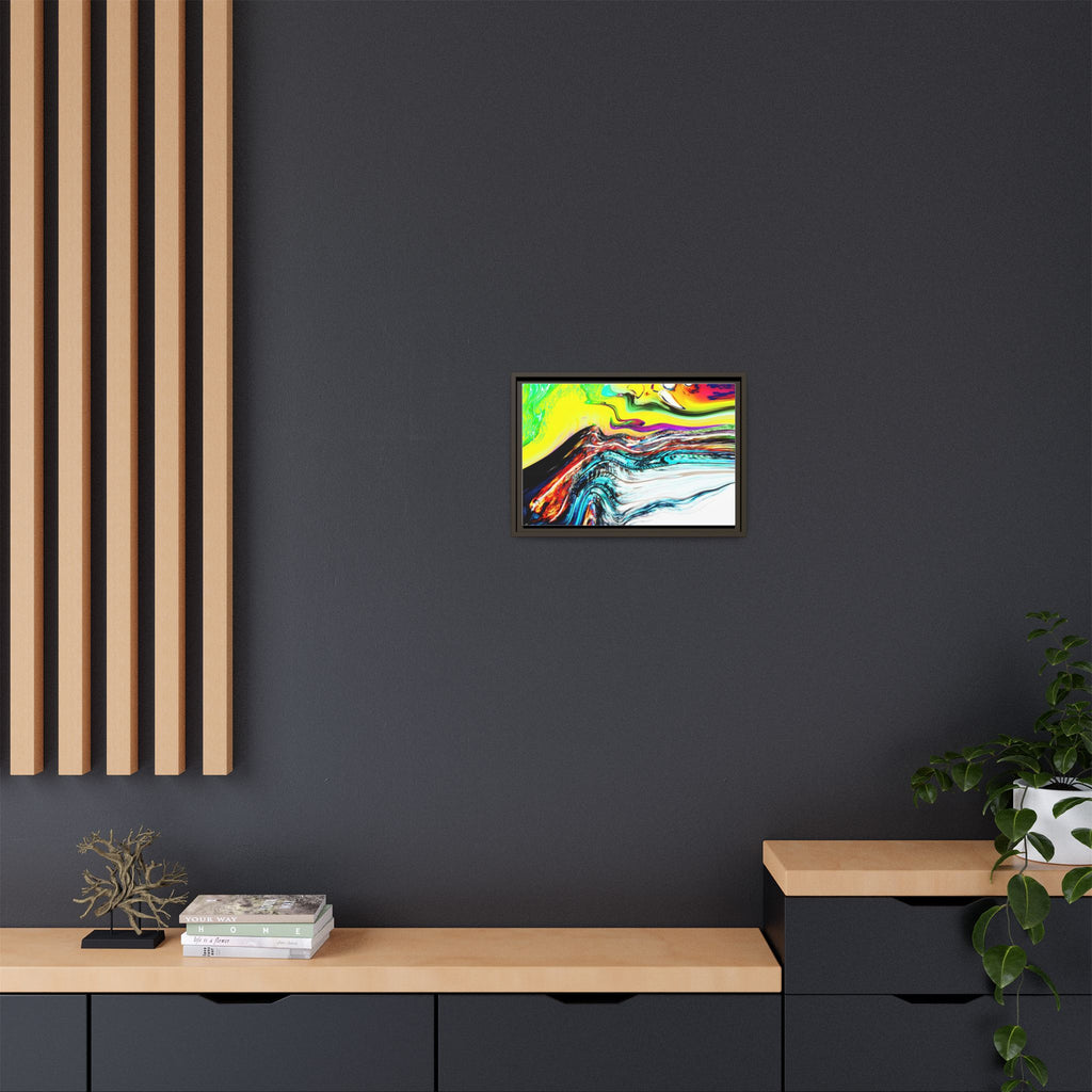 Slip And Slide Matte Canvas Framed Wall Art