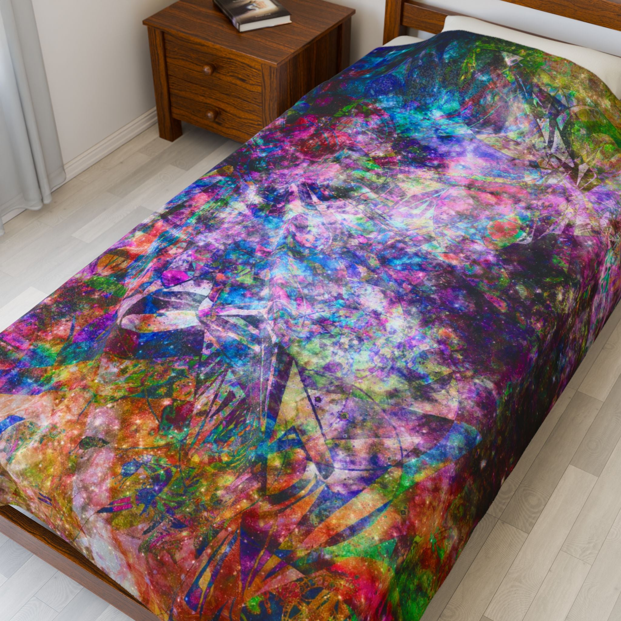 Space Shower 2 Plush Blanket