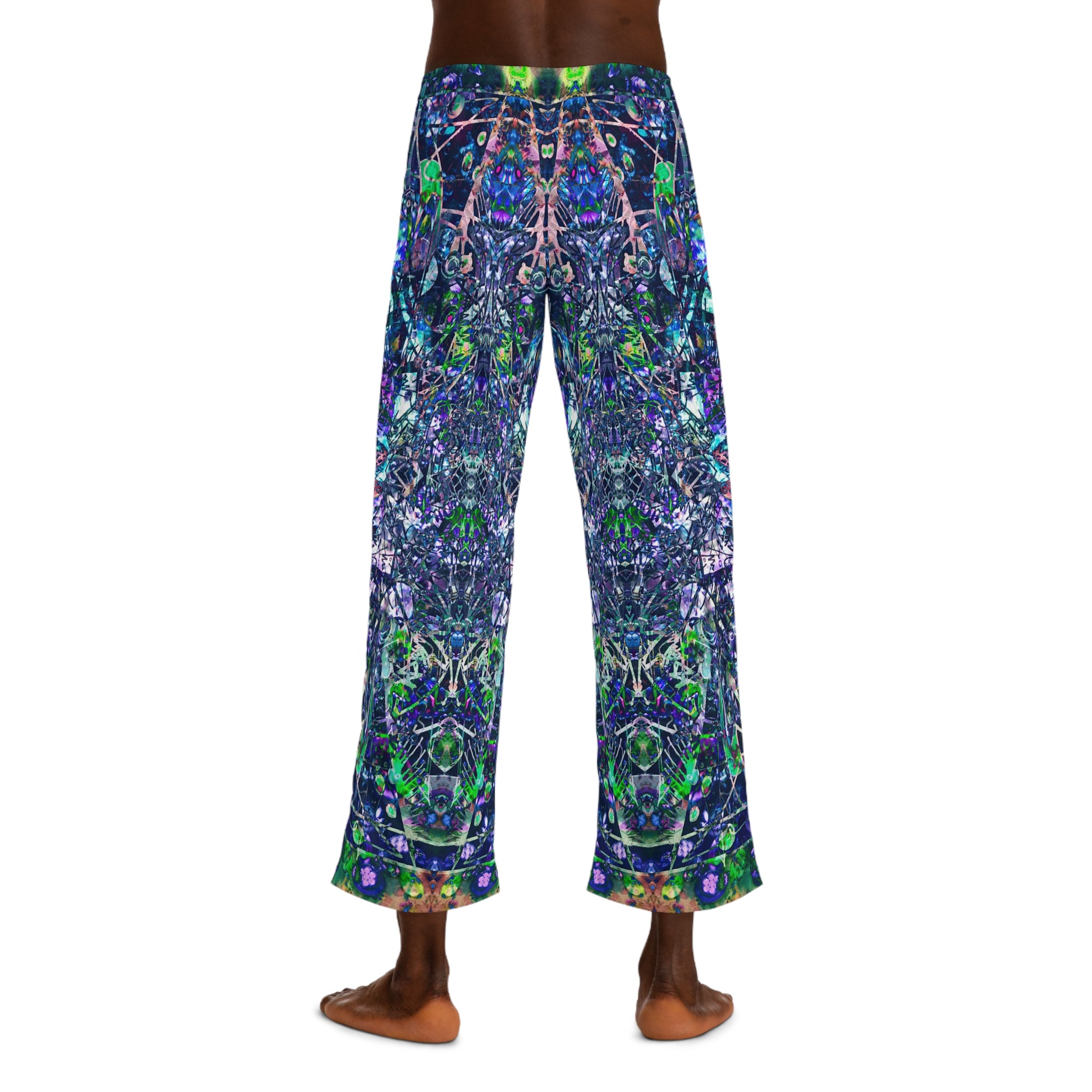 KAWABONGA - Psychedelic Kaleidoscope Pajama Pants – Men's All-Over Print Loungewear