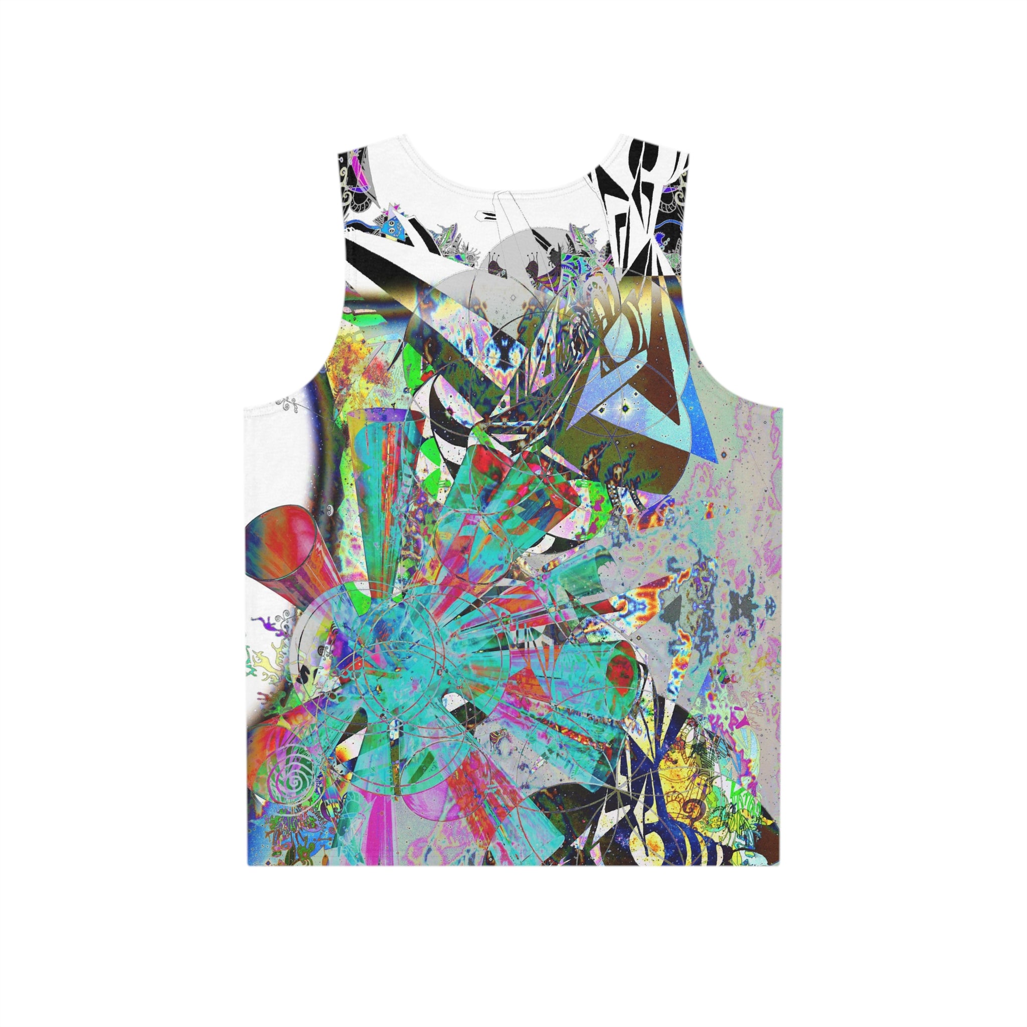 Abstract Floral Explosion Tank — All-Over Print Men's Tank Top