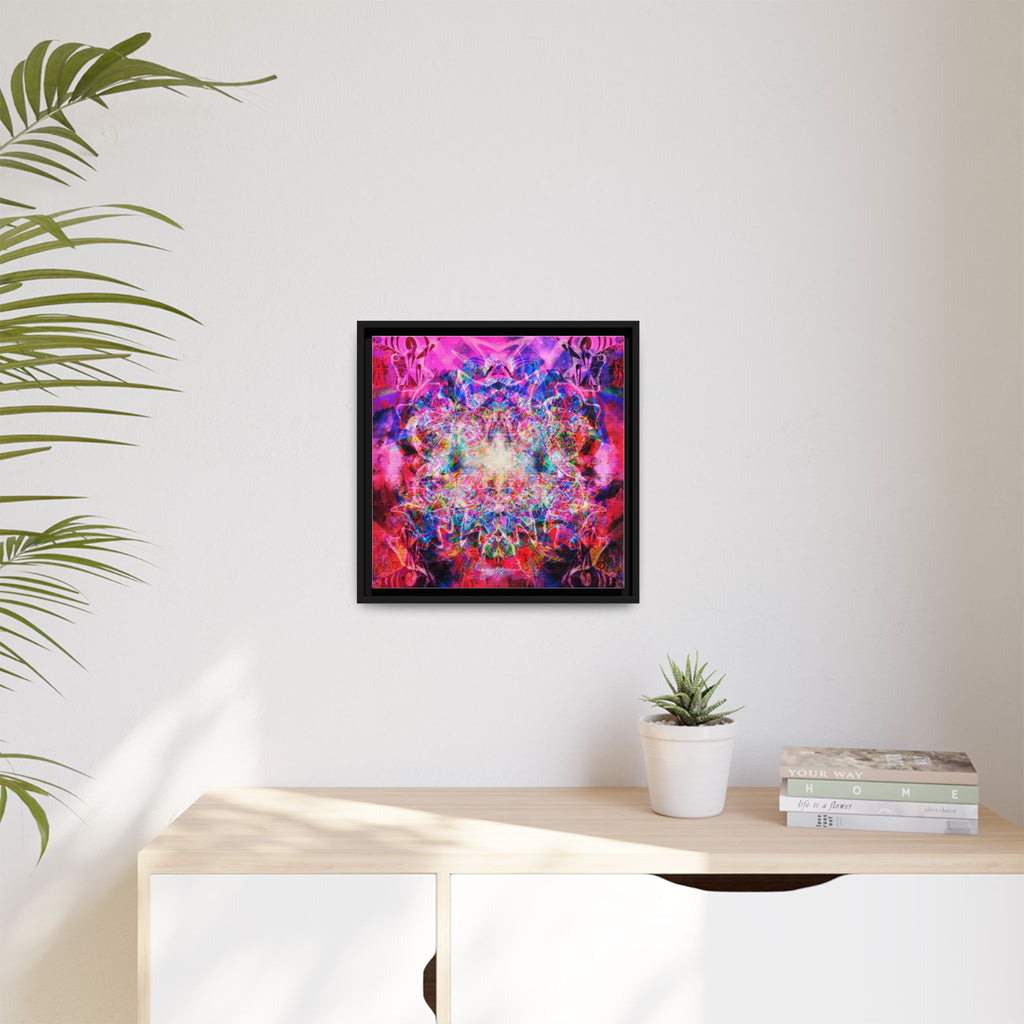 Arashaya Framed Canvas — Vibrant Psychedelic Wall Art