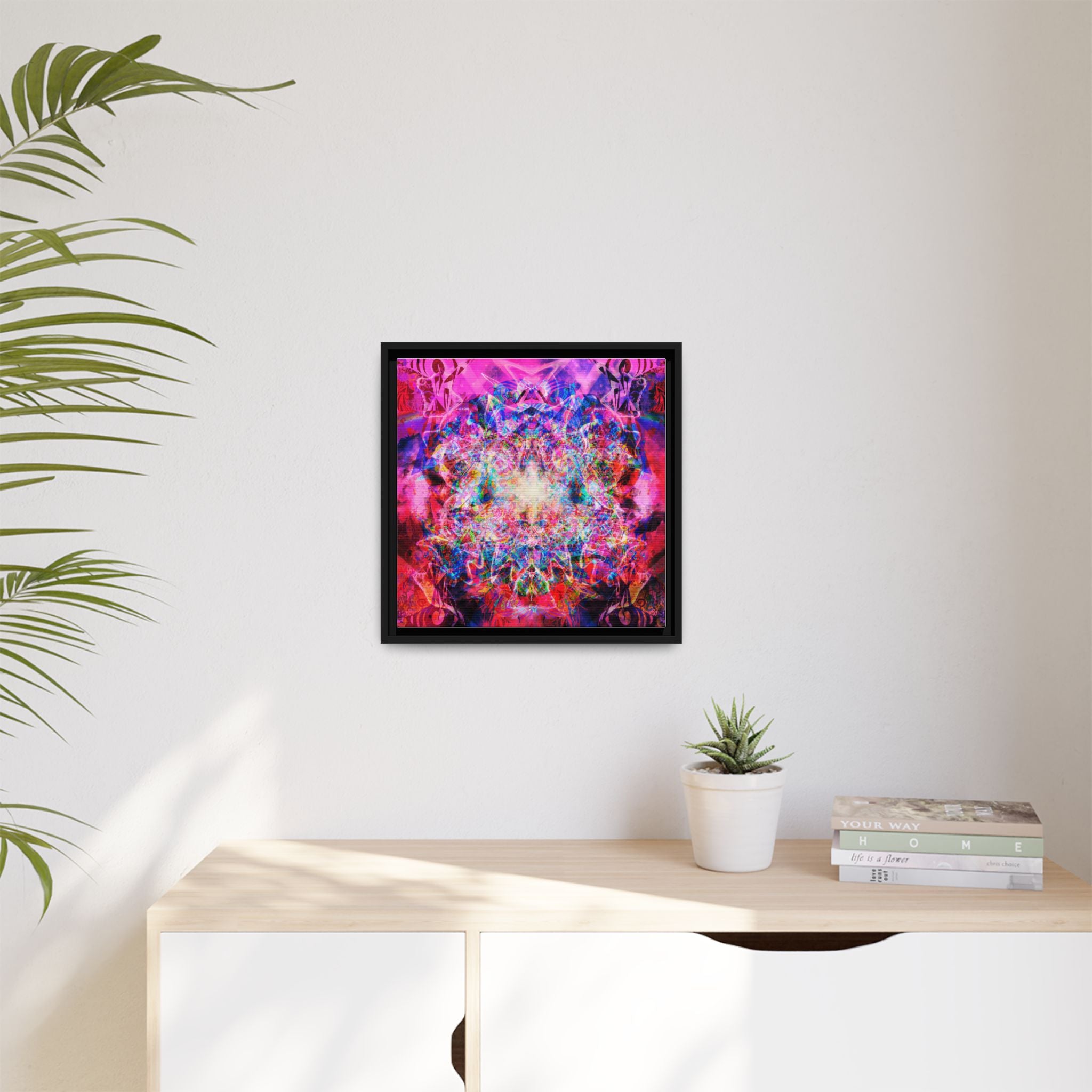 Arashaya Framed Canvas — Vibrant Psychedelic Wall Art