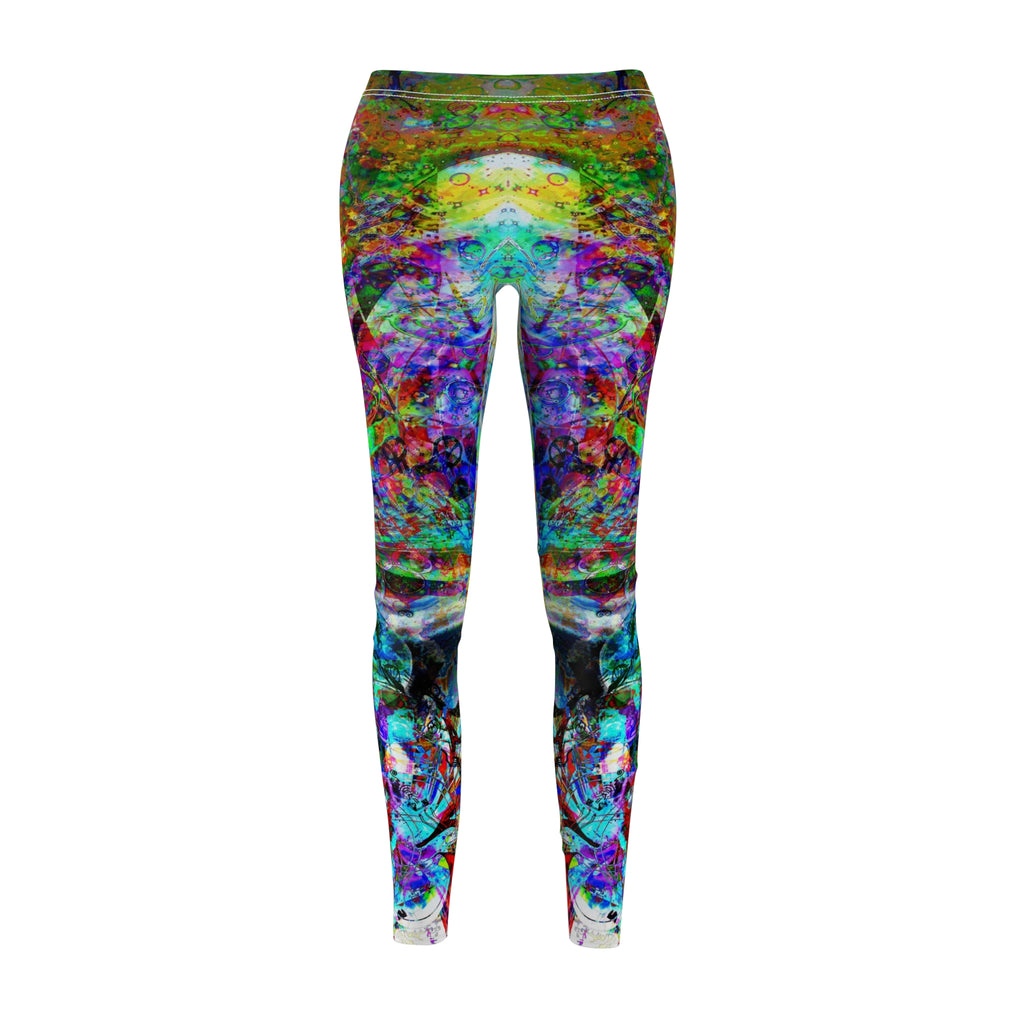 Barfing Beautifully - Women's Cut & Sew Casual Leggings (AOP)