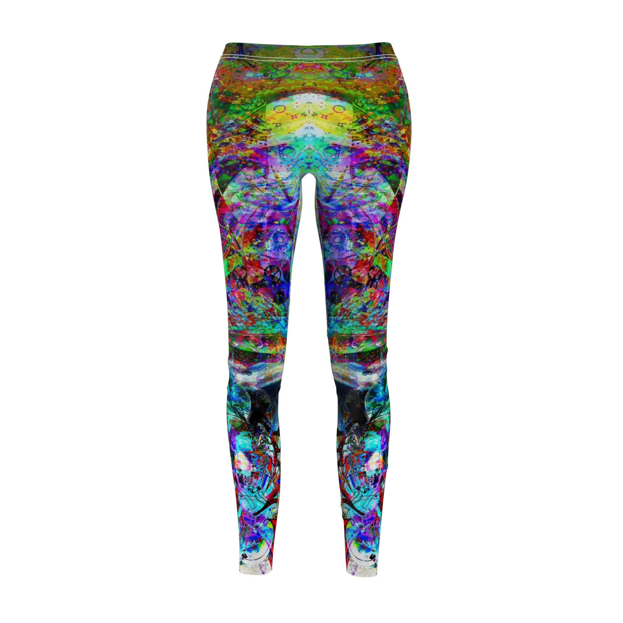 Barfing Beautifully - Women's Cut & Sew Casual Leggings (AOP)