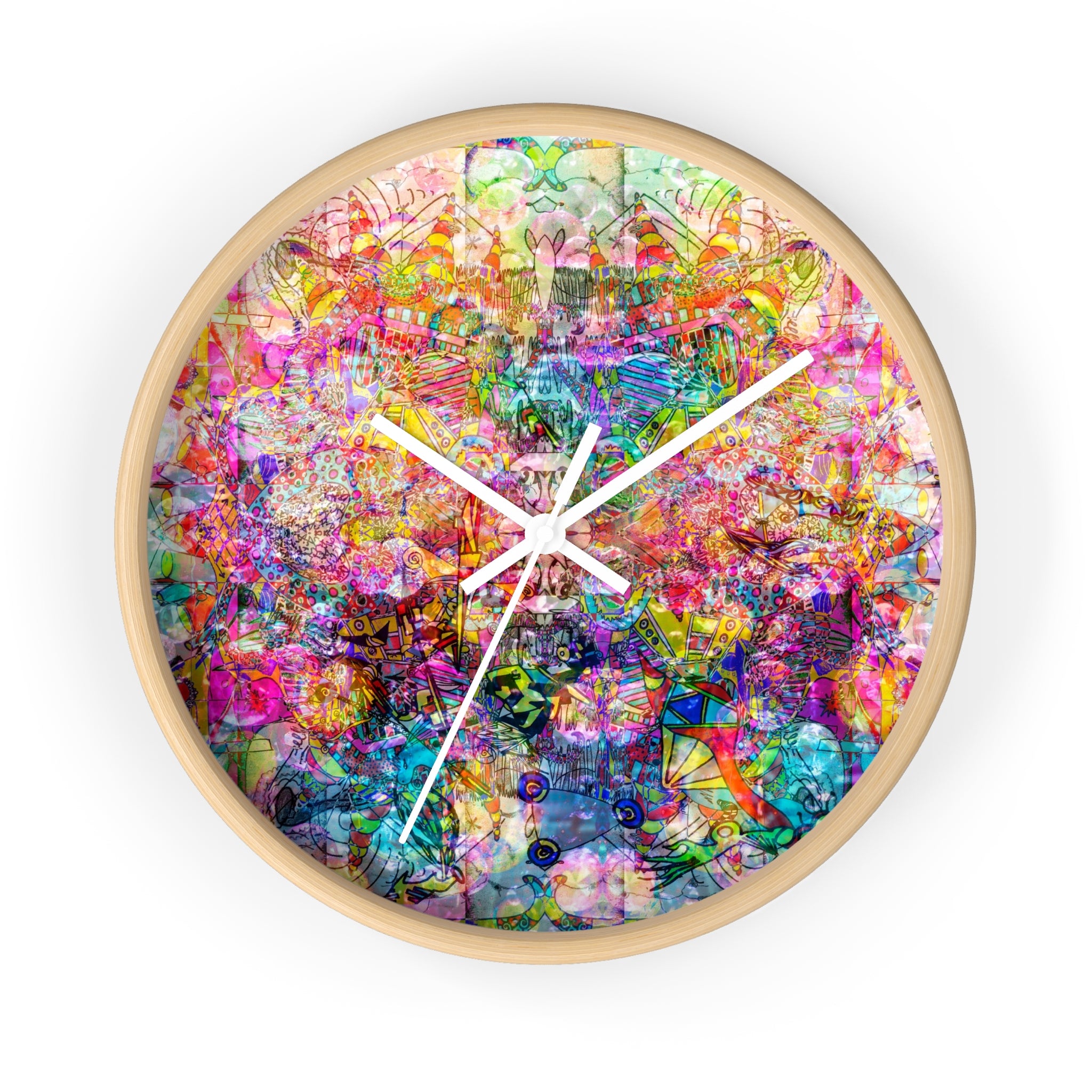 Dance Like There's No Tomorrow - Vibrant  Wall Clock — Colorful Abstract Art Timepiece