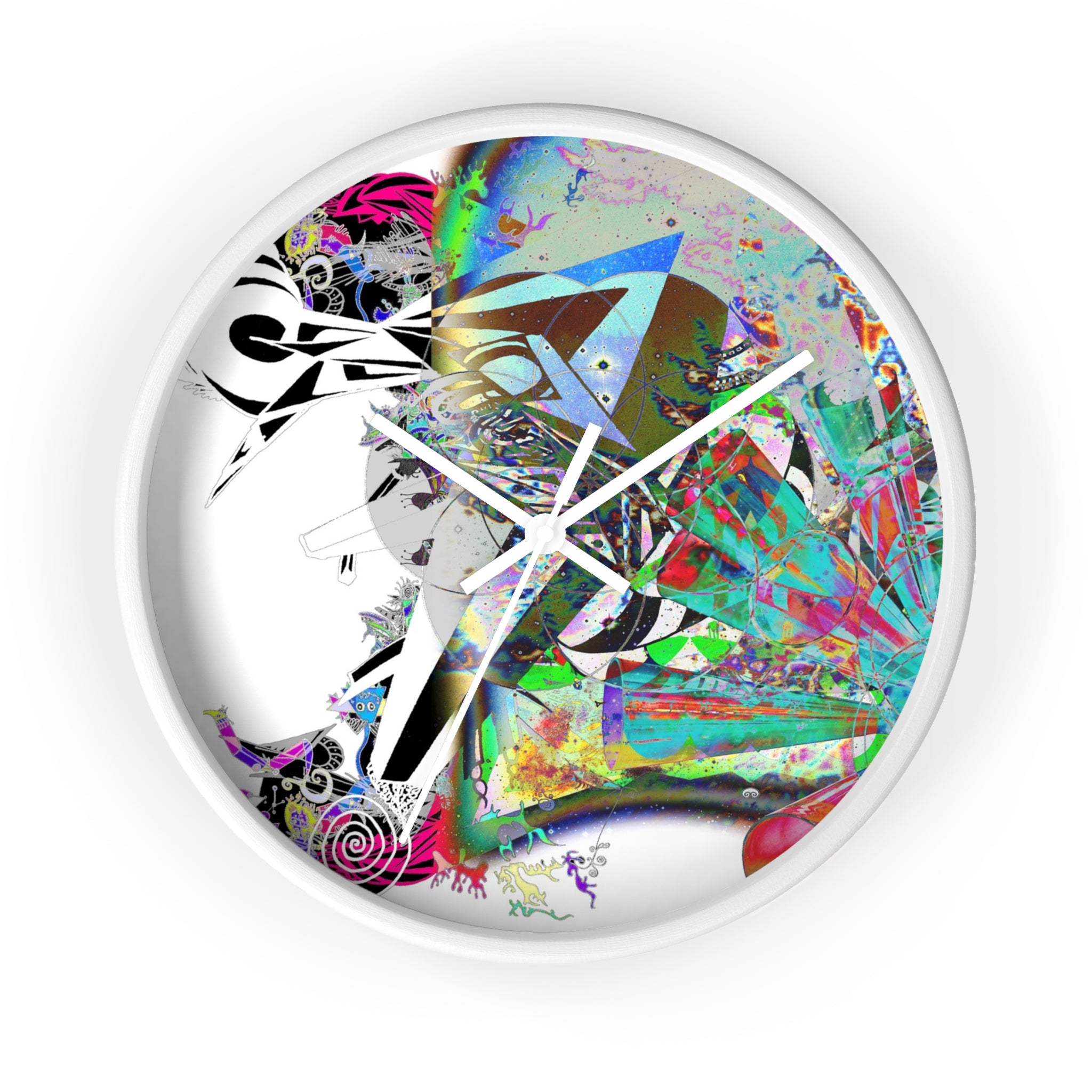 Spin Art Wall Clock