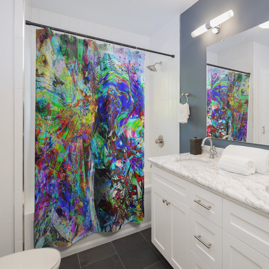 Barfing Beautifully Shower Curtain