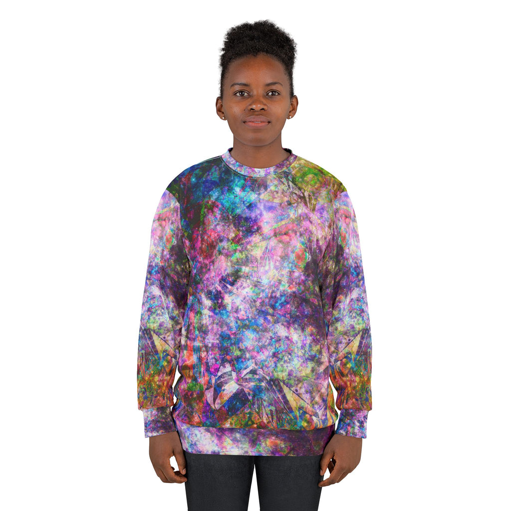 Space Shower 2 - Galaxy Tie-Dye Sweatshirt — Colorful Abstract All-Over Print
