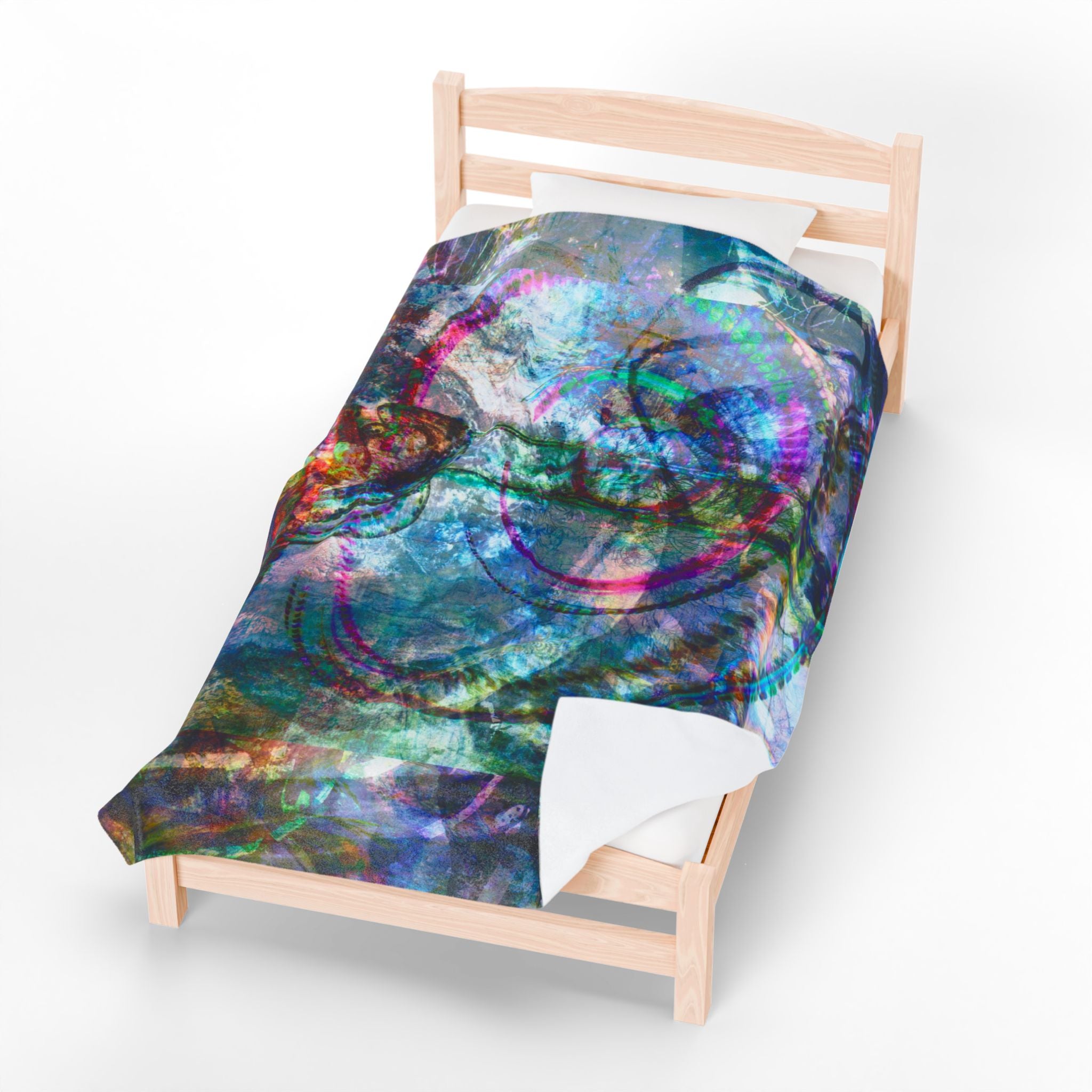 Mega Millionz Plush Blanket — Soft Multicolor Art Throw