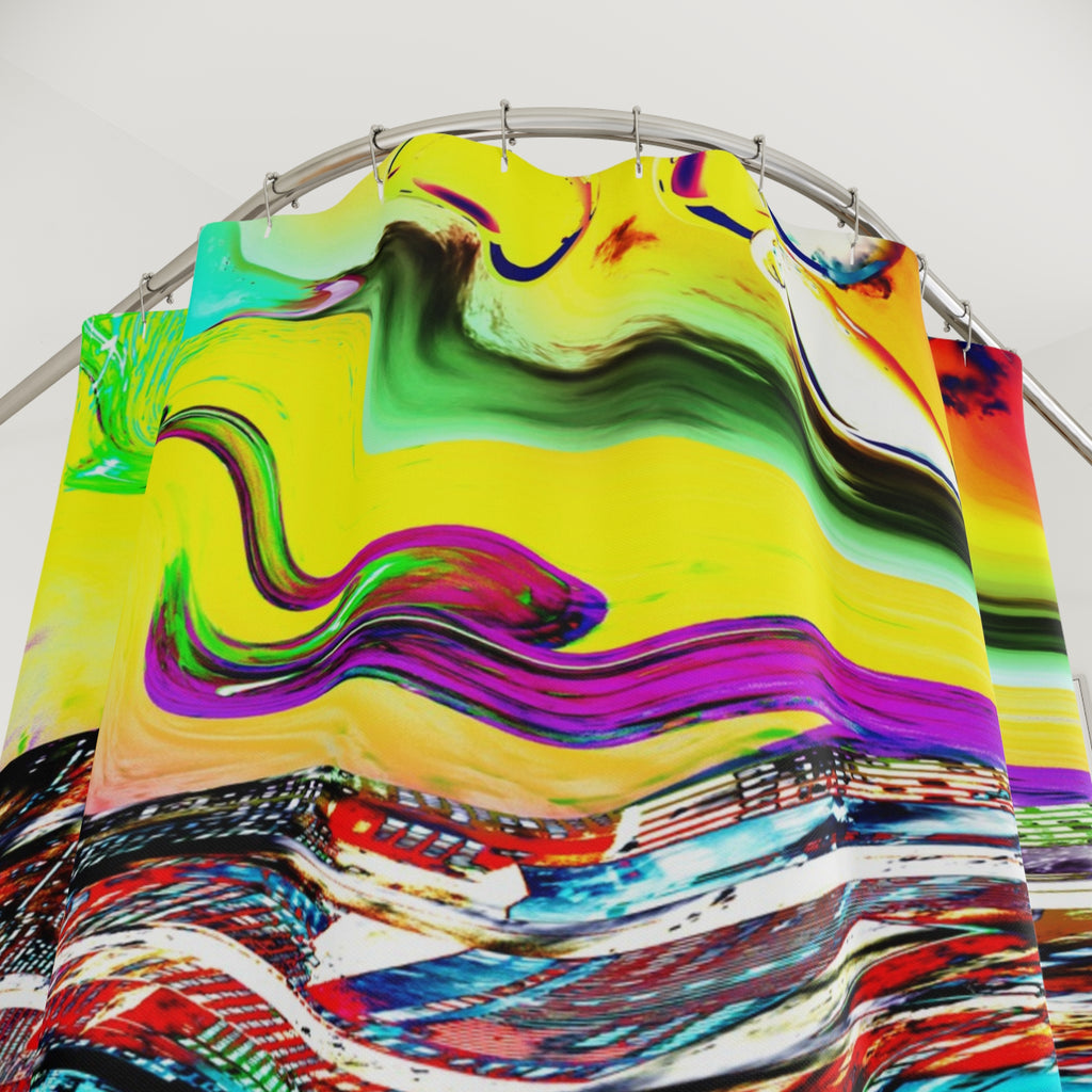 Slip And Slide Shower Curtain