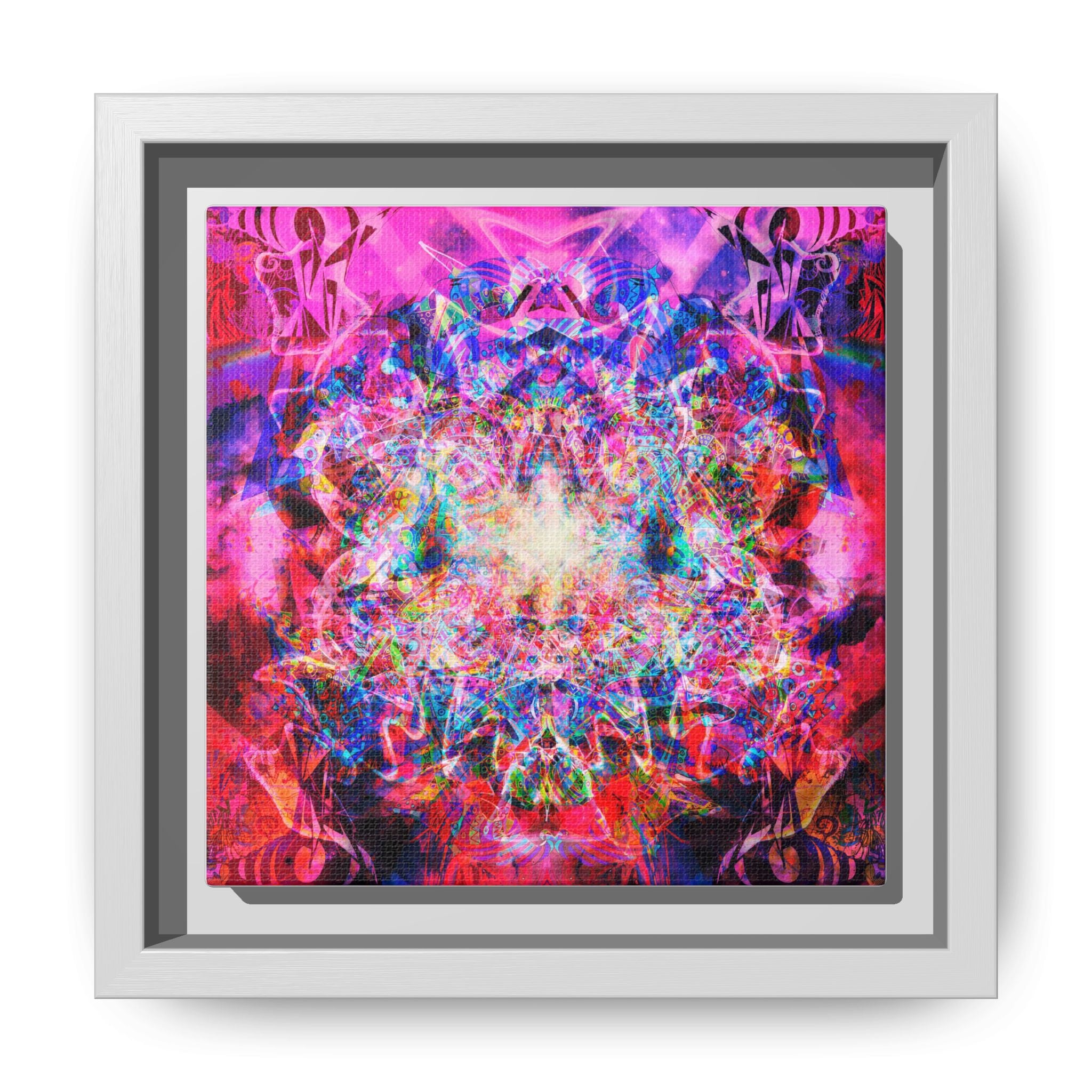 Arashaya Framed Canvas — Vibrant Psychedelic Wall Art