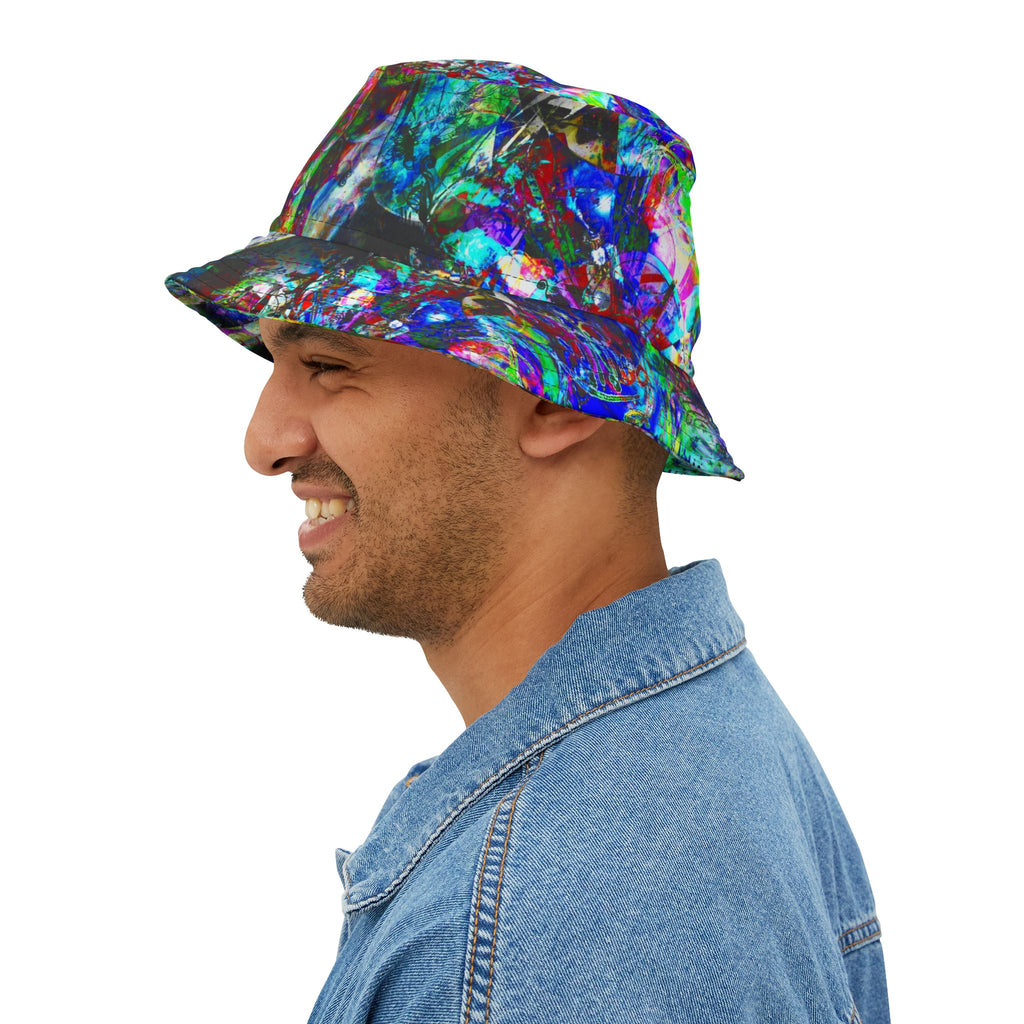 Barfing Beautifully Bucket Hat — Vibrant All-Over-Print Sun Hat