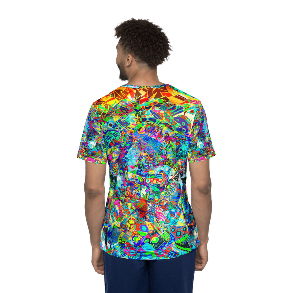 HYPERDIMENSIONAL SURFER - Psychedelic Abstract All-Over Print Sports Jersey