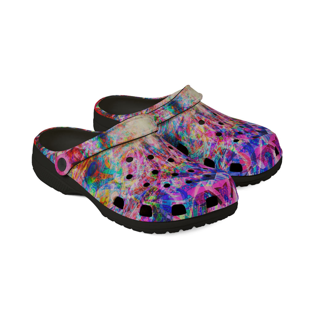 Arashaya - Colorful Confetti EVA Foam Clogs — Lightweight Slip-On Garden Shoes
