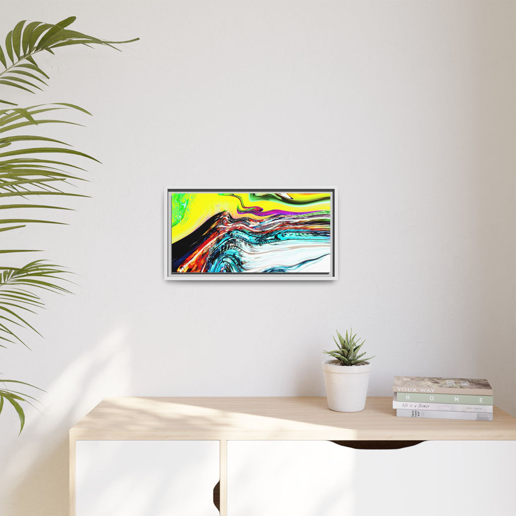 Slip And Slide Matte Canvas Framed Wall Art