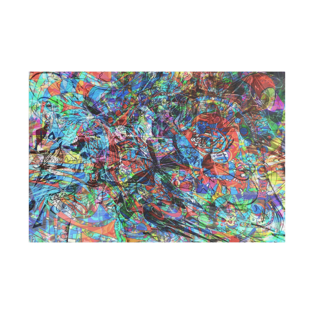 Now You're Stuck 7 Satin Canvas, Stretched