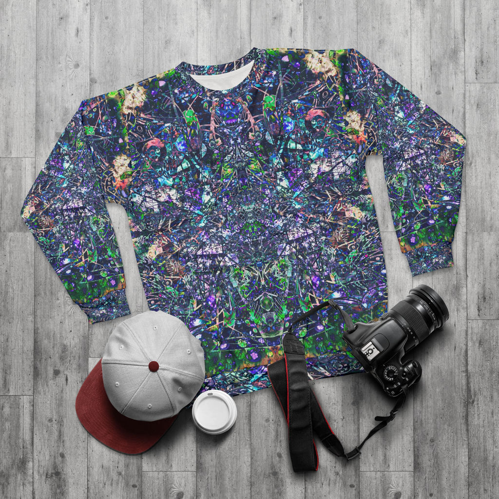 KAWABONGA Kaleidoscope Forest All-Over Print Sweatshirt