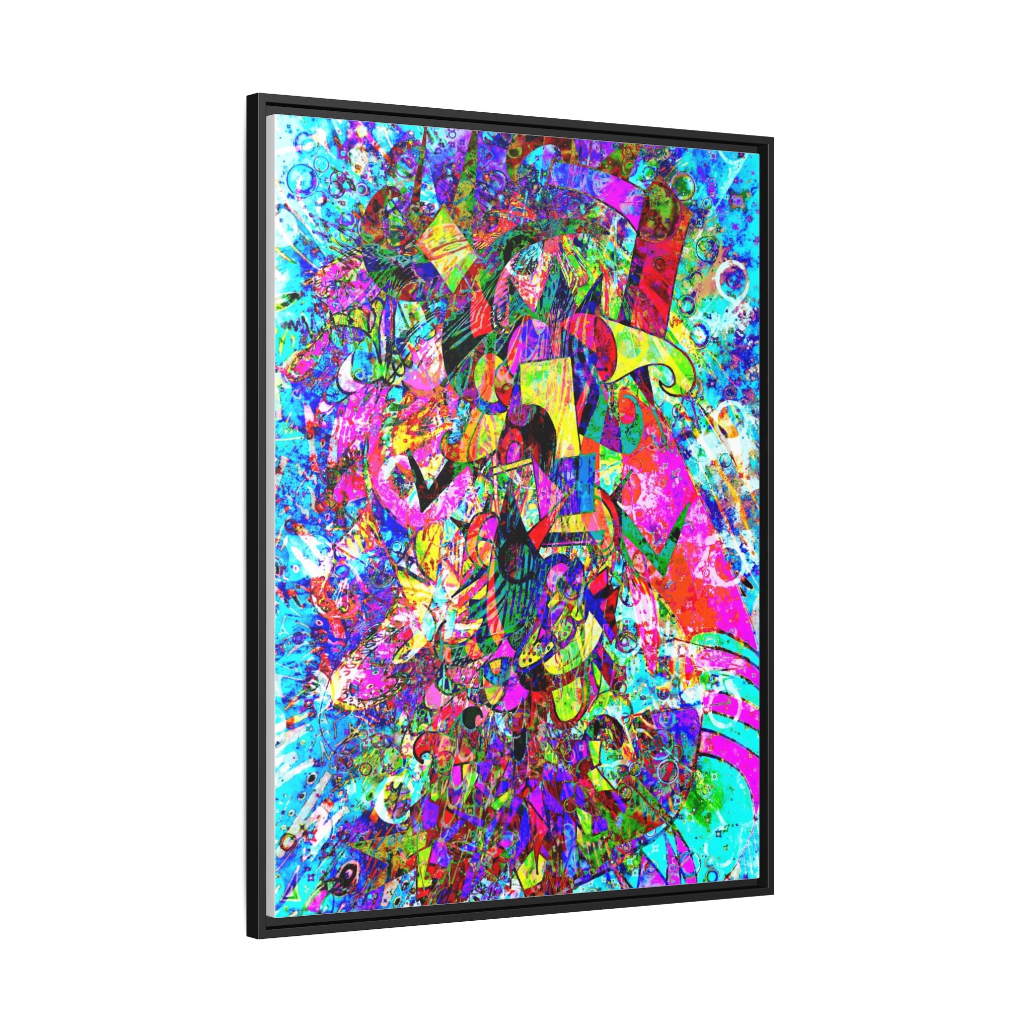 Love Monster Matte Canvas, Framed (Multi-color)
