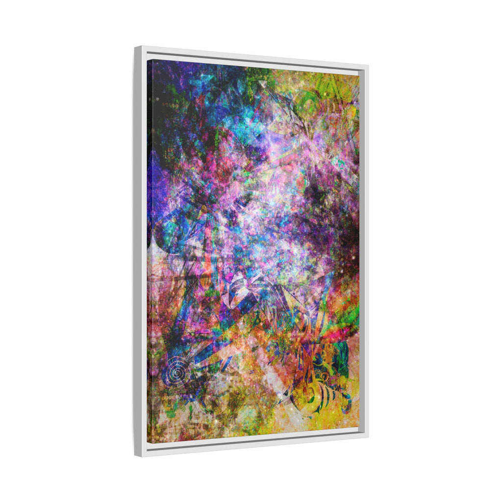 Space Shower 2 Canvas Art – Vibrant Textured Wall Décor