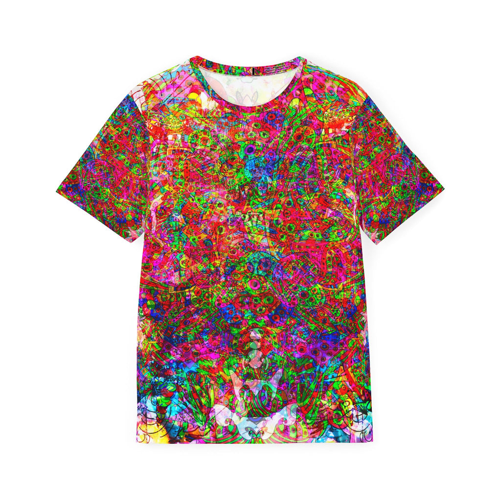 Neon Swirl Party Extravaganza - Psychedelic Floral All-Over Print Jersey