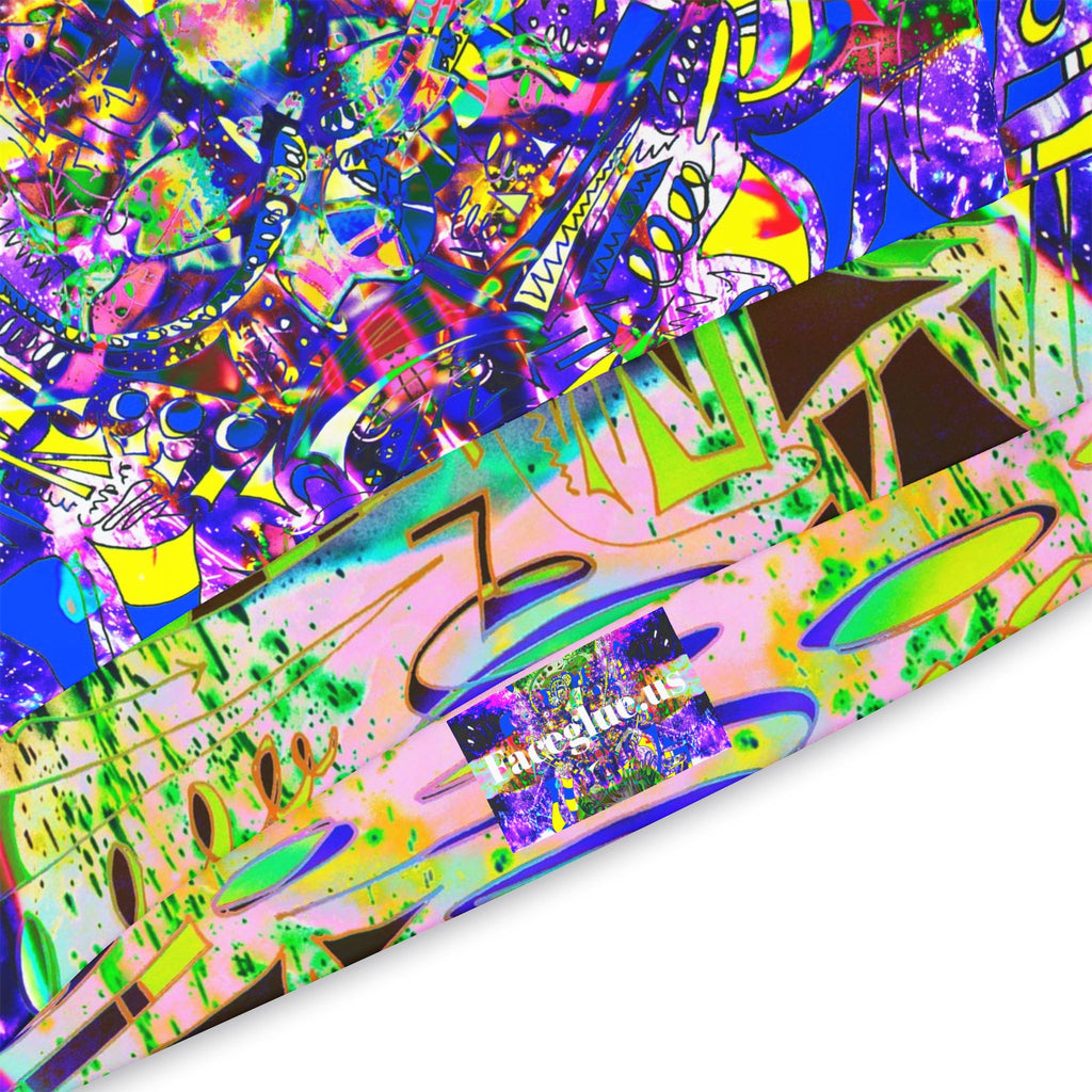 Alien Darkness 9 - Psychedelic Abstract Athletic Hoodie — Vibrant All-Over Print for Rave, Gym & Streetwear