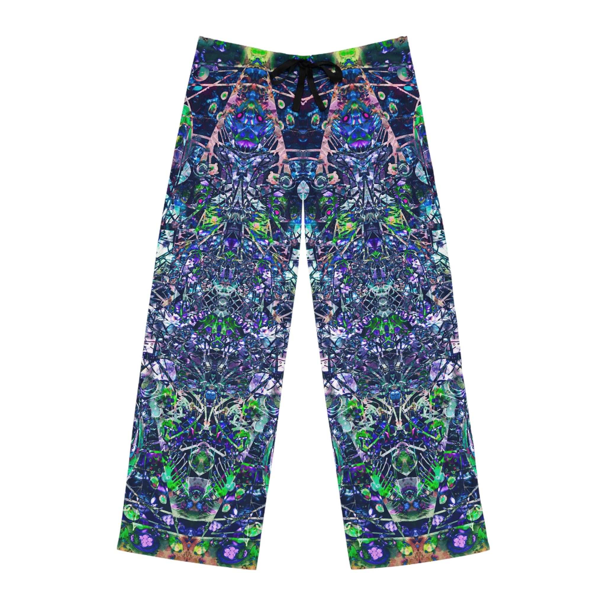 KAWABONGA - Psychedelic Kaleidoscope Pajama Pants – Men's All-Over Print Loungewear