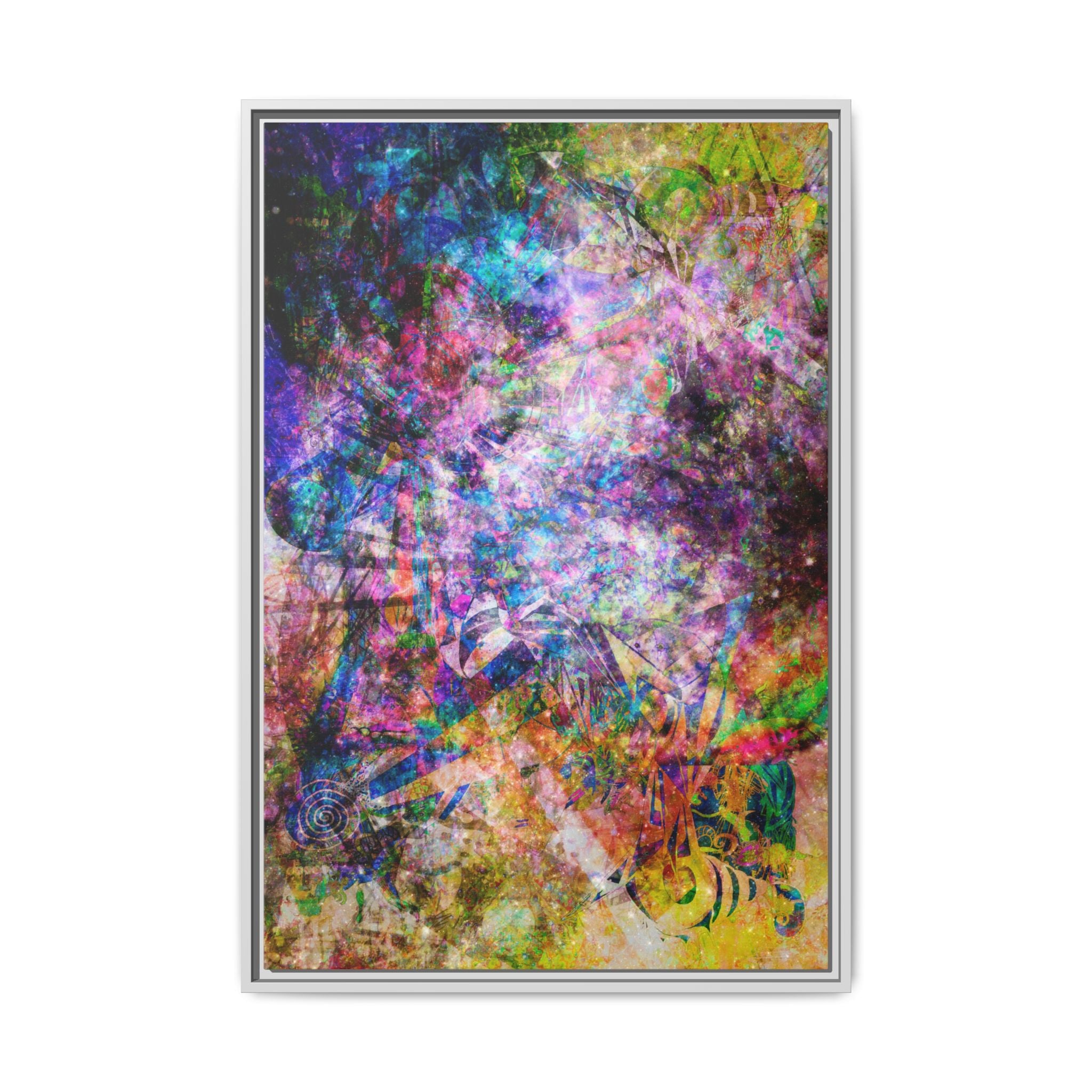 Space Shower 2 Canvas Art – Vibrant Textured Wall Décor