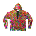 Neon Swirl Party Extravaganza Athletic Hoodie (AOP)