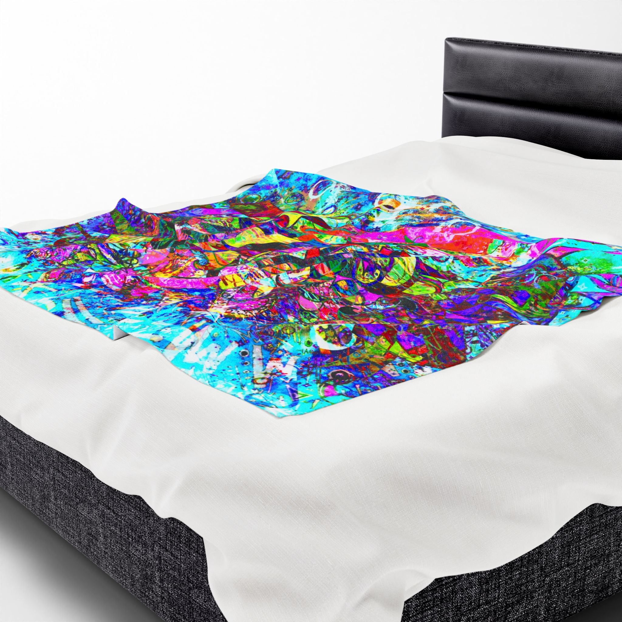 Love Monster Plush Blanket — Vibrant Psychedelic Throw for Home & Gifts