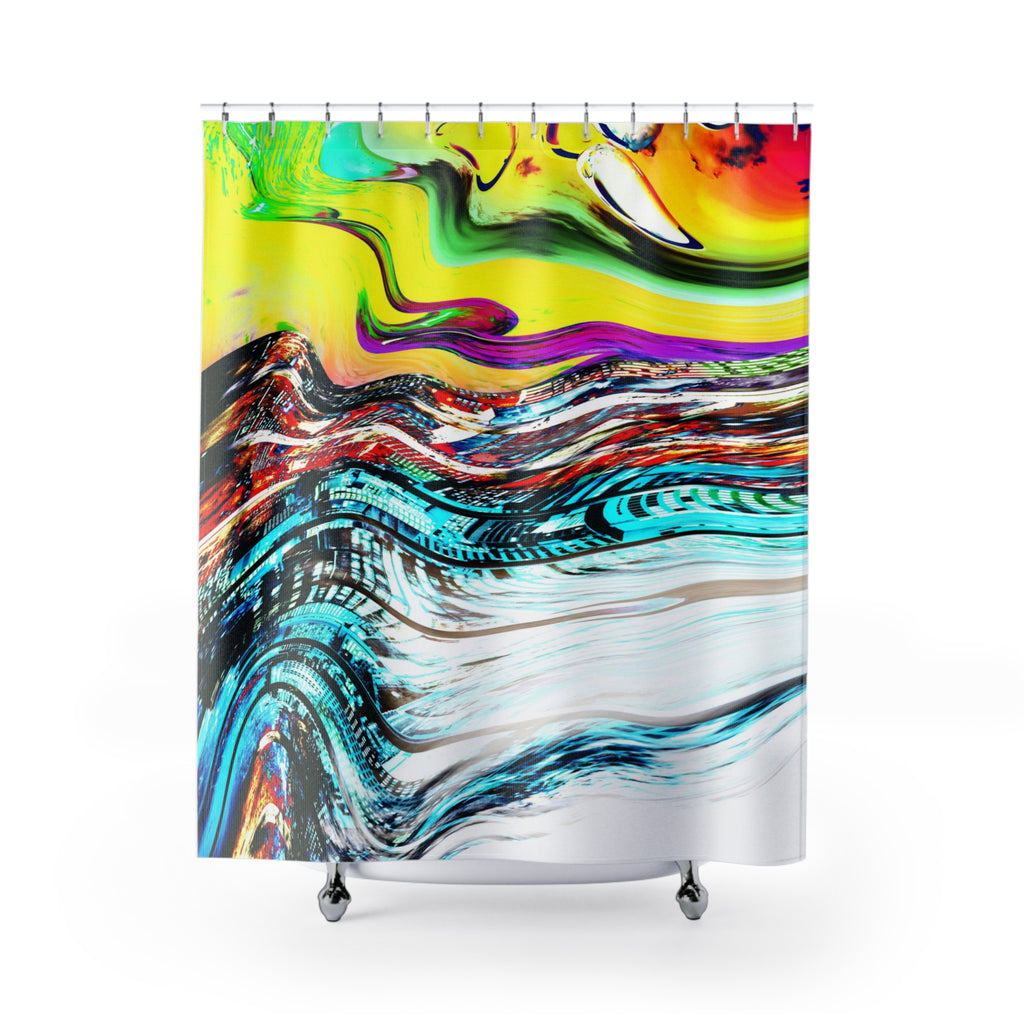 Slip And Slide Shower Curtain