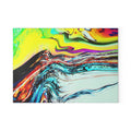 Slip And Slide Glass Cutting Board — Vibrant Marbleized Kitchen Prep Surface