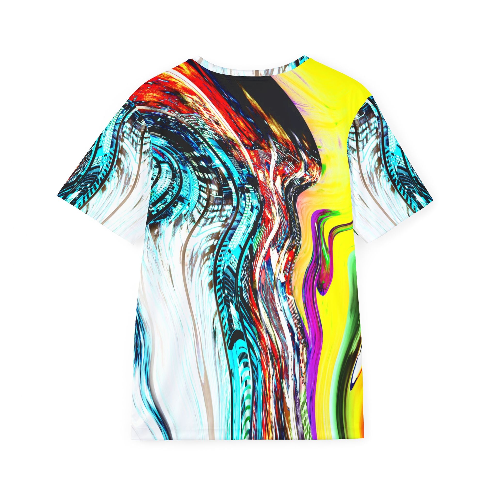 Slip And Slide - Abstract Neon Swirl Sports Jersey — Men's All-Over Athletic Print