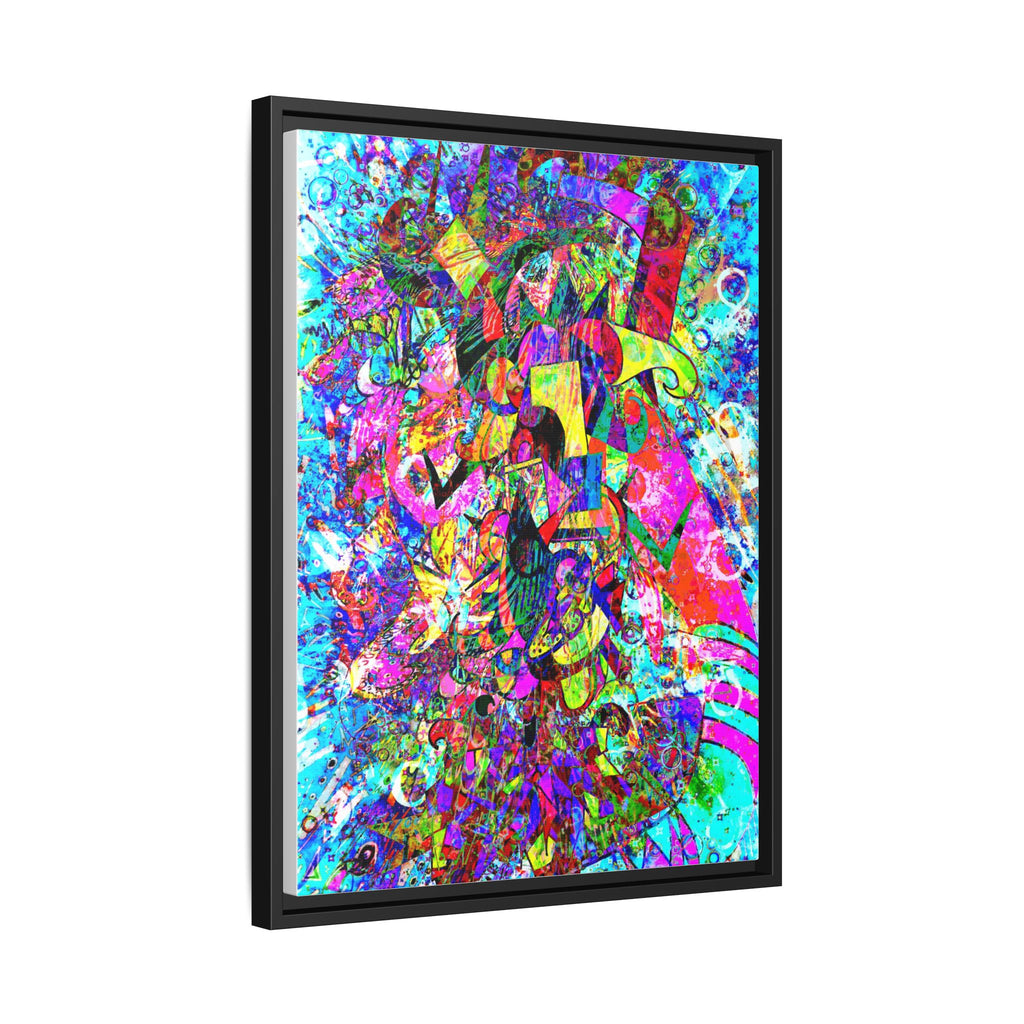 Love Monster Matte Canvas, Framed (Multi-color)