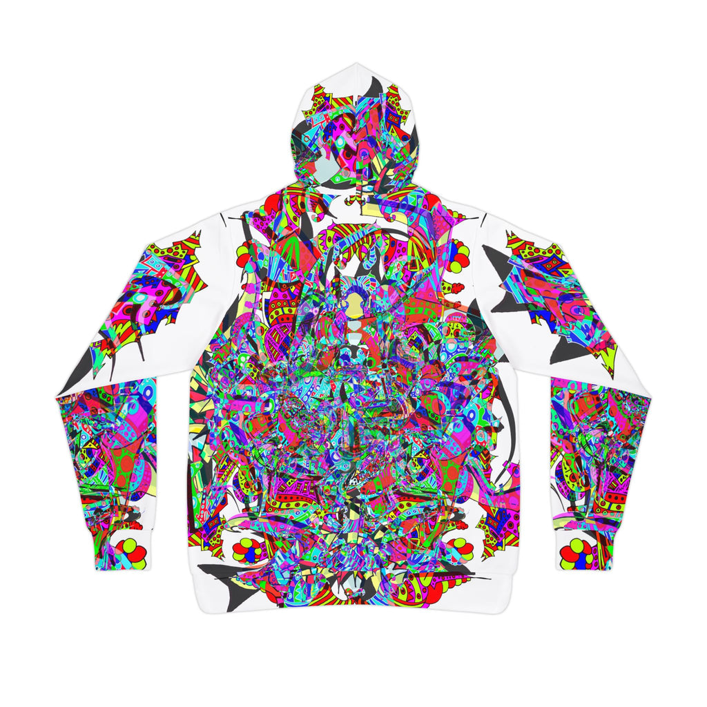 Neon Waffle Monster 12 Athletic Hoodie
