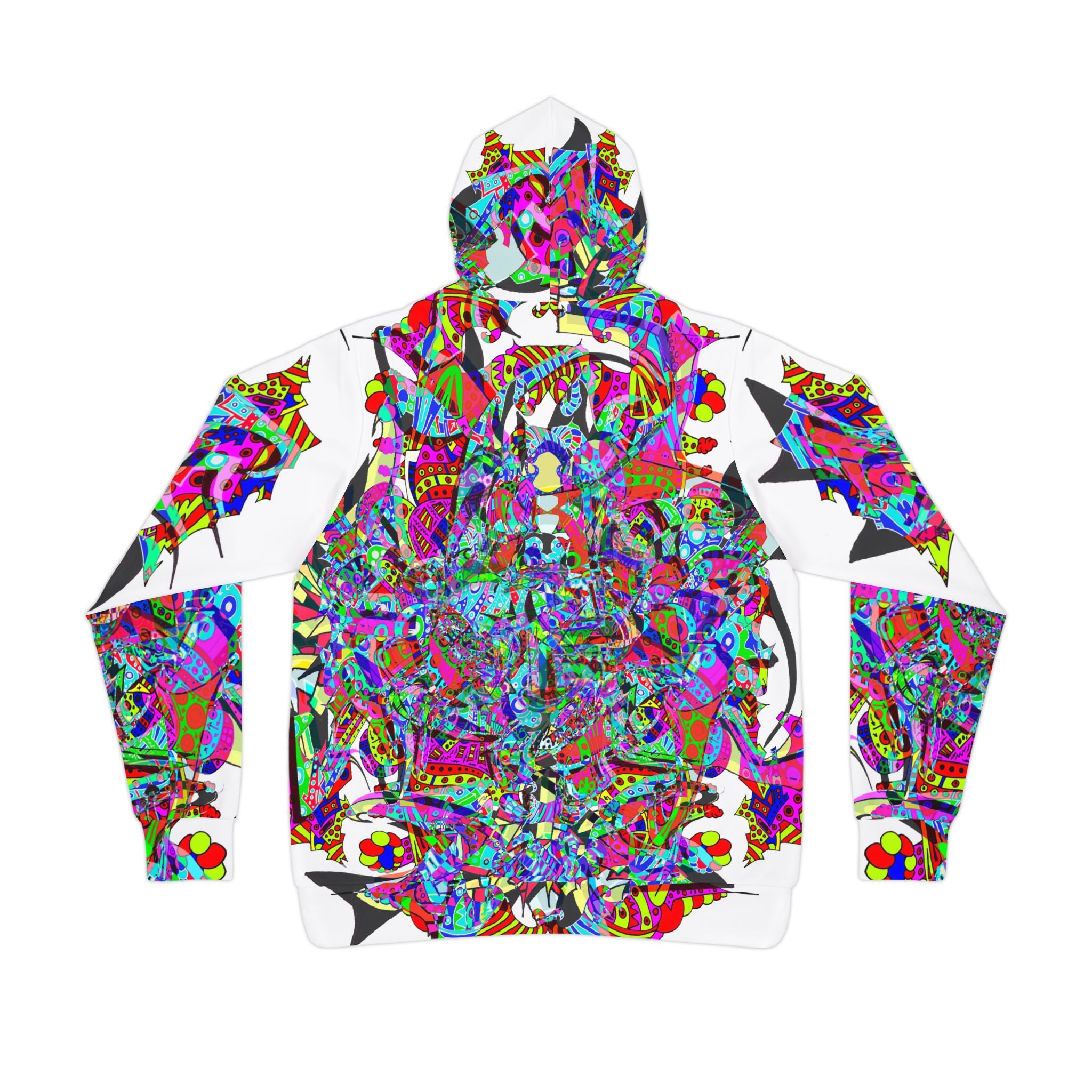 Neon Waffle Monster 12 Athletic Hoodie