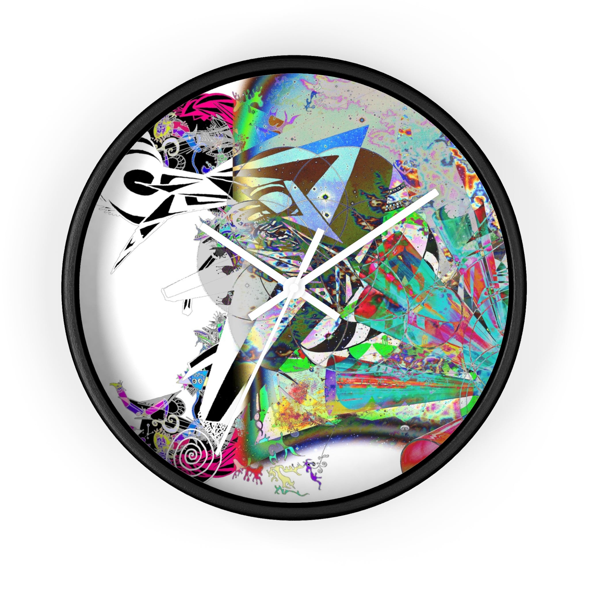 Spin Art Wall Clock