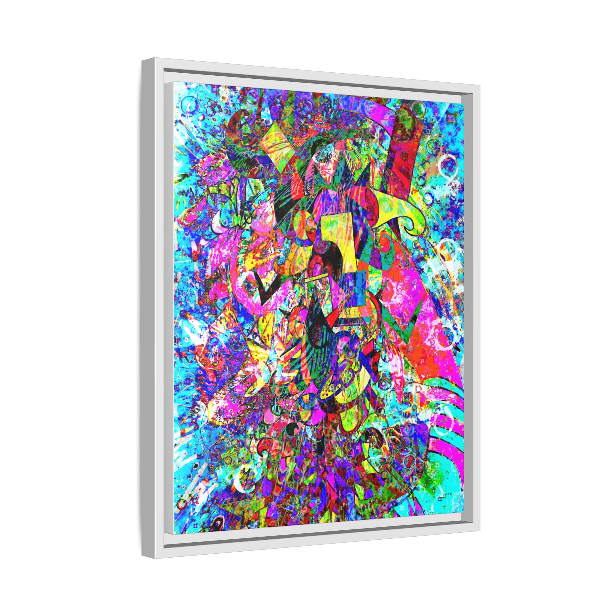Love Monster Matte Canvas, Framed (Multi-color)