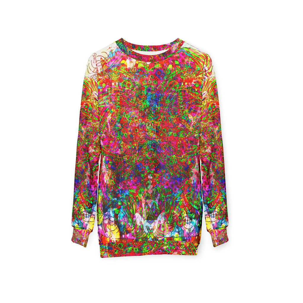 Neon Swirl Party Extravaganza Unisex Sweatshirt (AOP)