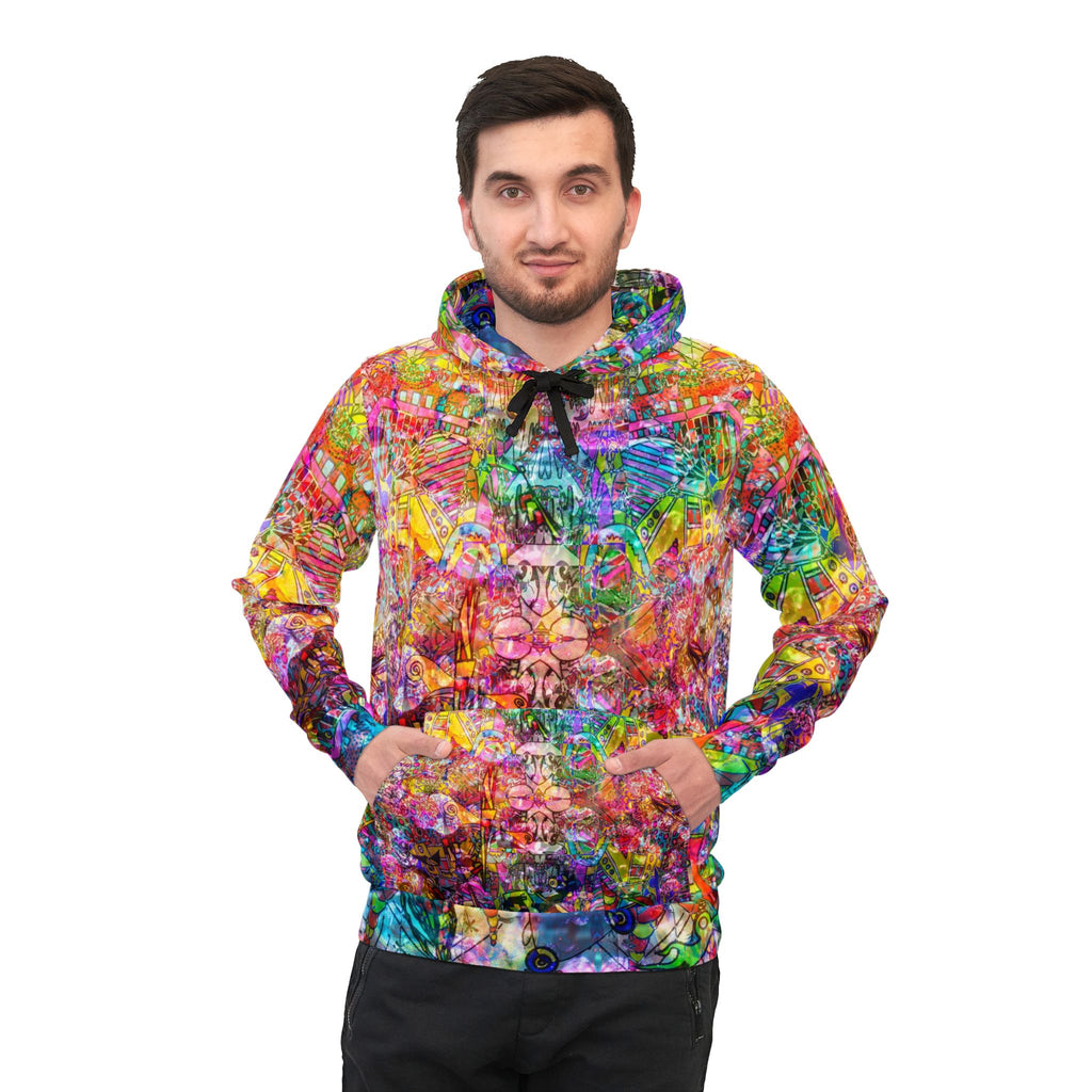 Dance Like There's No Tomorrow - Vibrant Abstract All-Over Print Hoodie