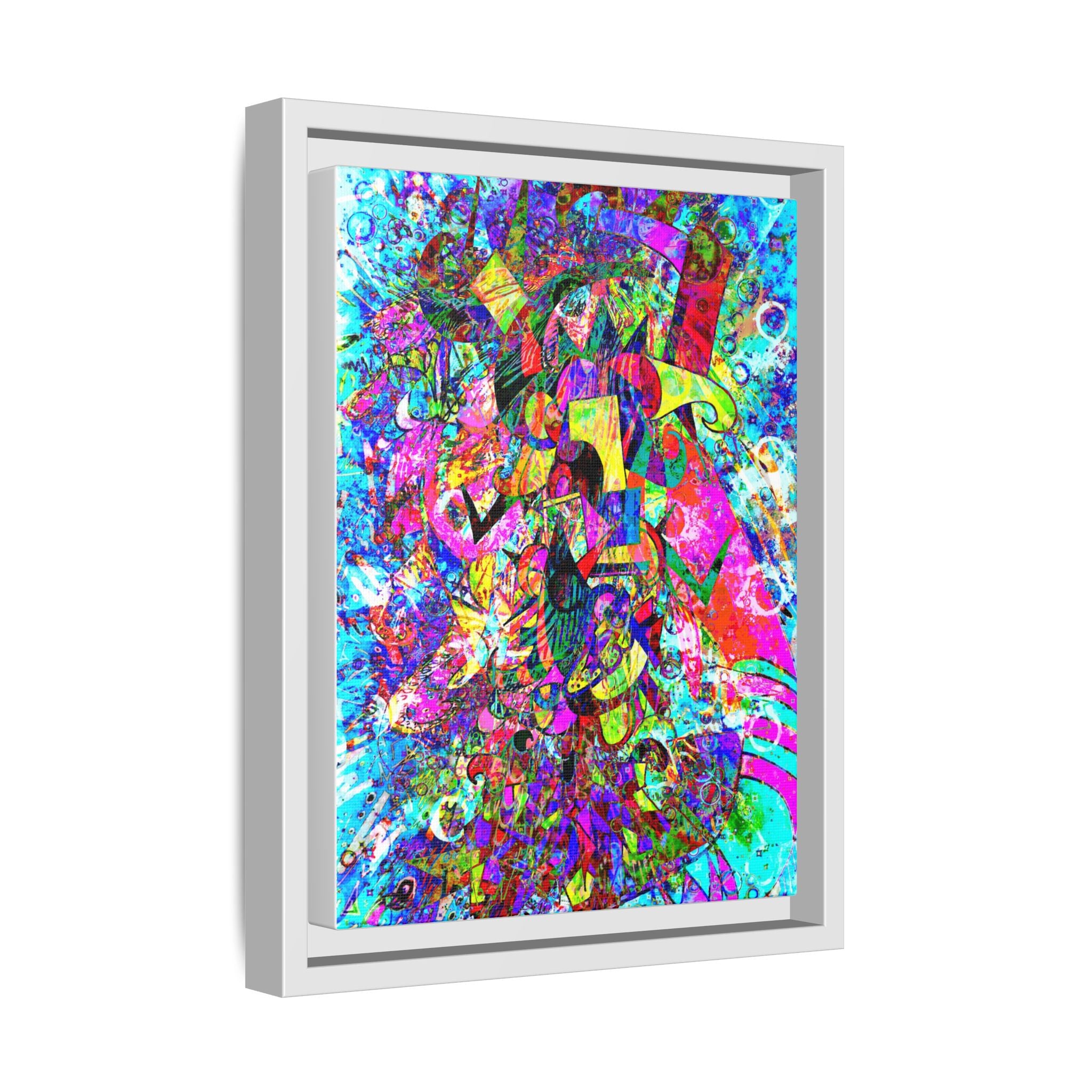 Love Monster Matte Canvas, Framed (Multi-color)
