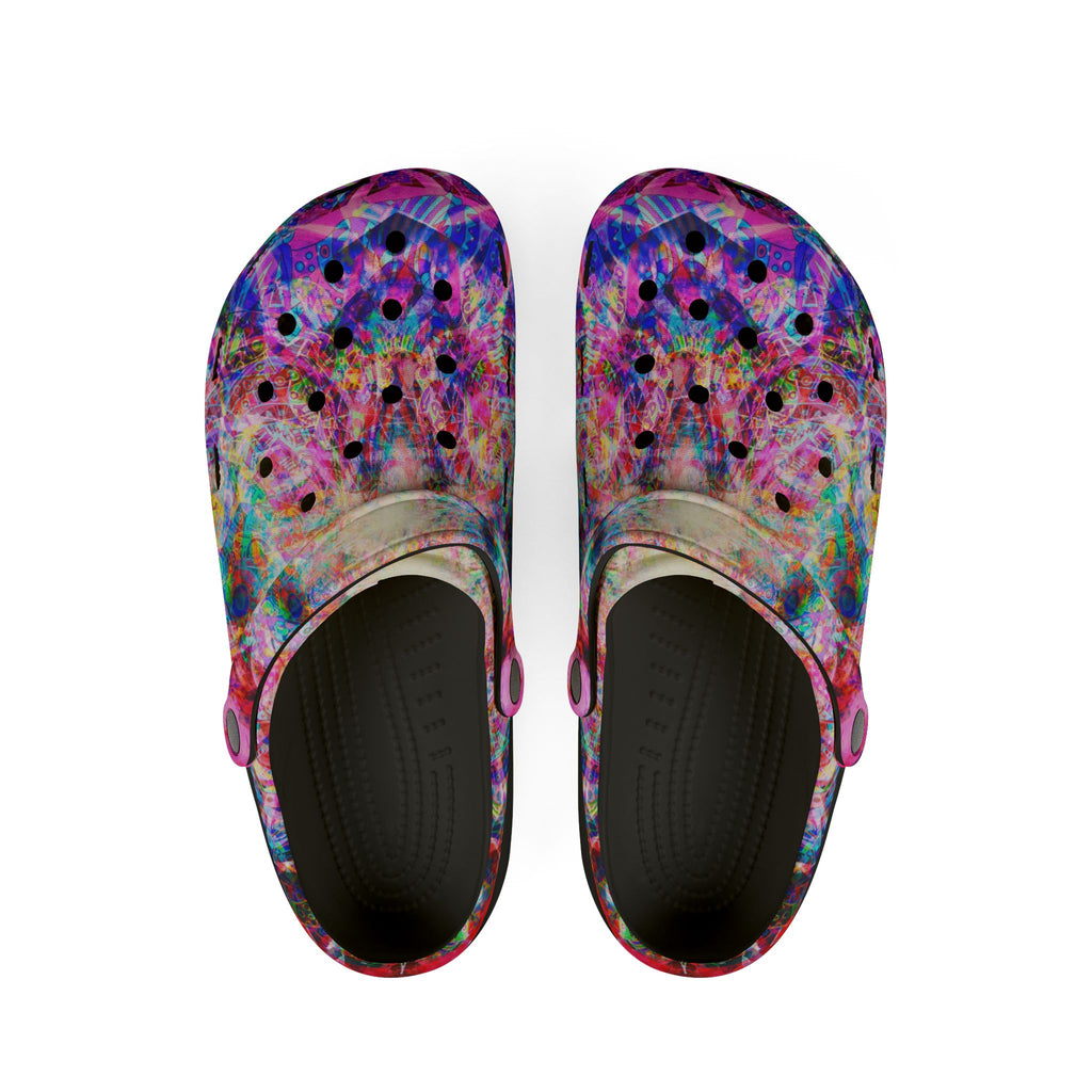 Arashaya - Colorful Confetti EVA Foam Clogs — Lightweight Slip-On Garden Shoes
