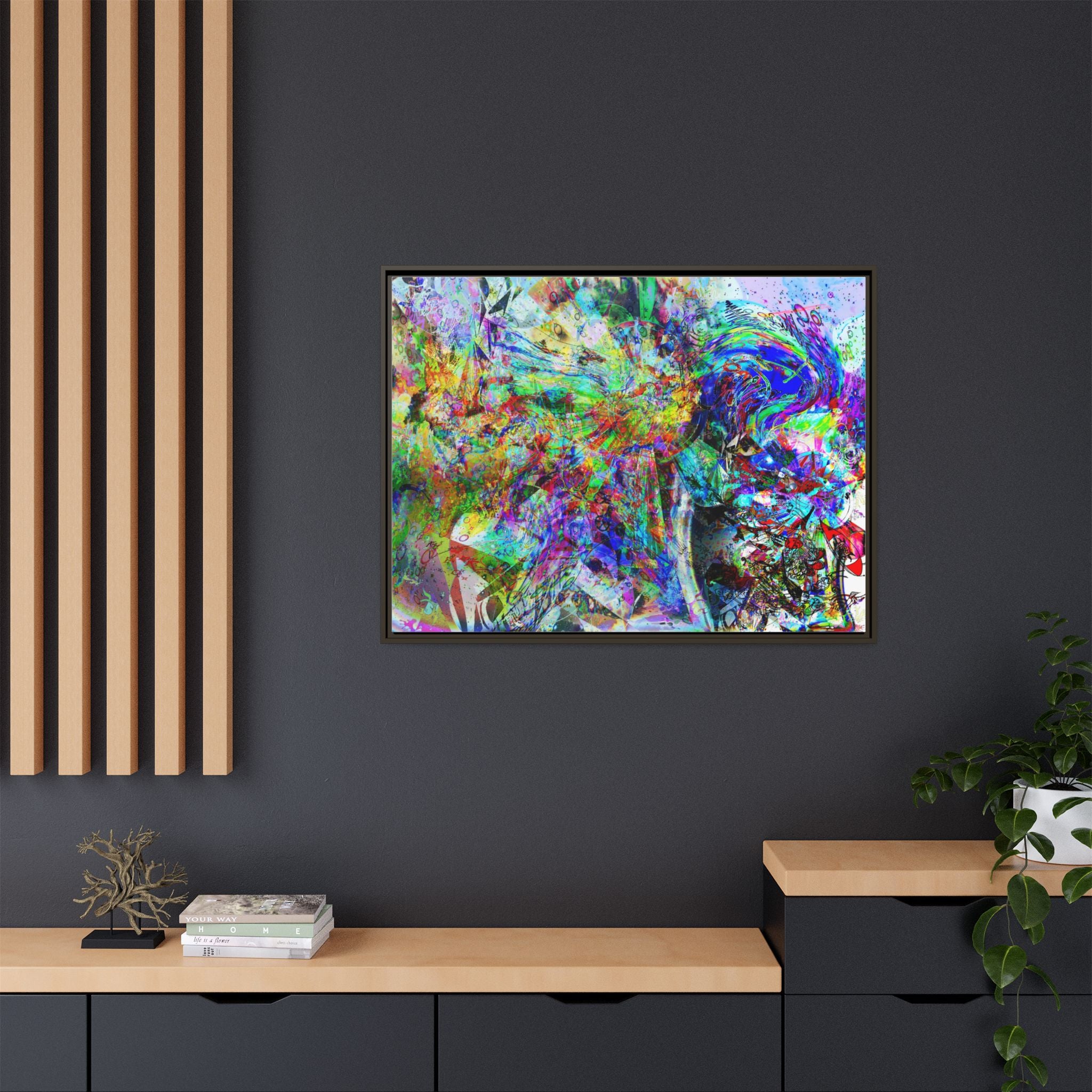 Barfing Beautifully Matte Canvas Print (Framed)