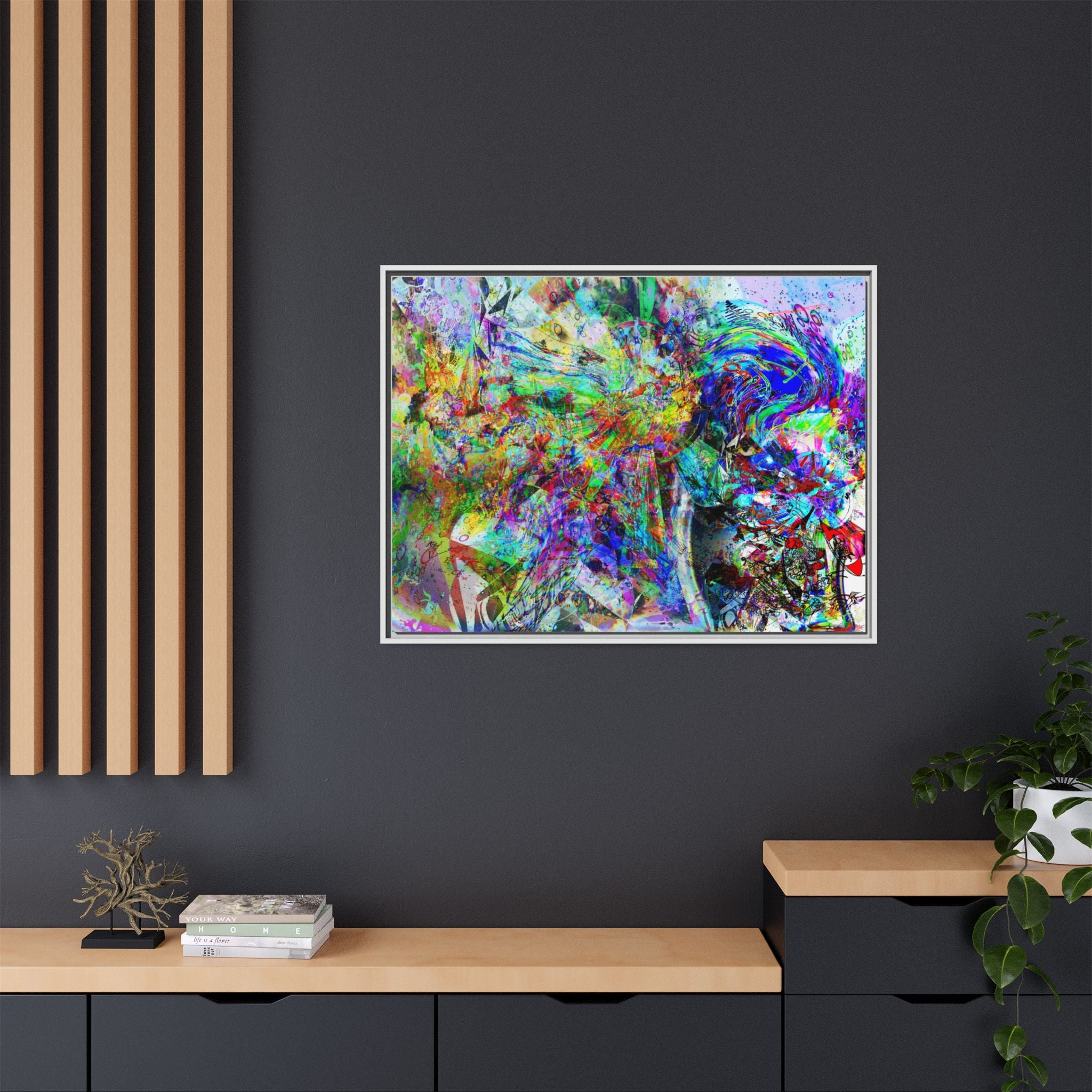 Barfing Beautifully Matte Canvas Print (Framed)