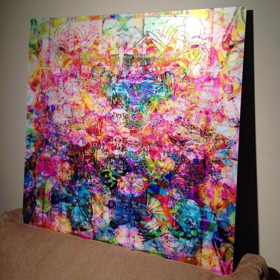 Dance Like There's No Tomorrow on Acrylic 42 by 42 inches